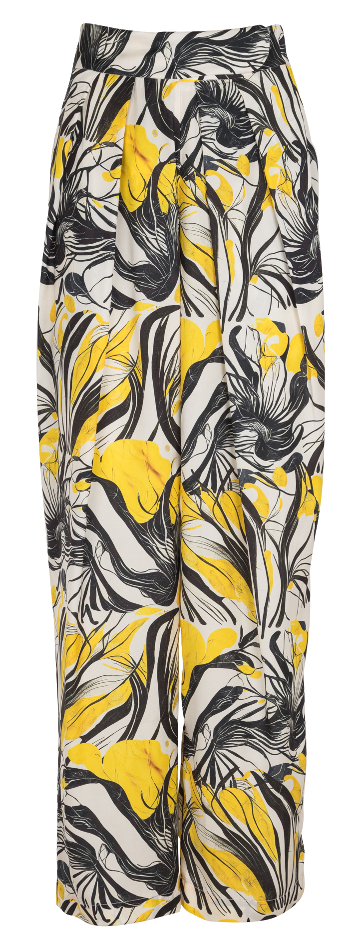 Wide satin printed pants HEIMSTONE Multicolored