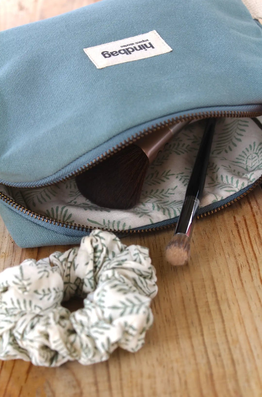 Cotton toiletry bag HINDBAG Green