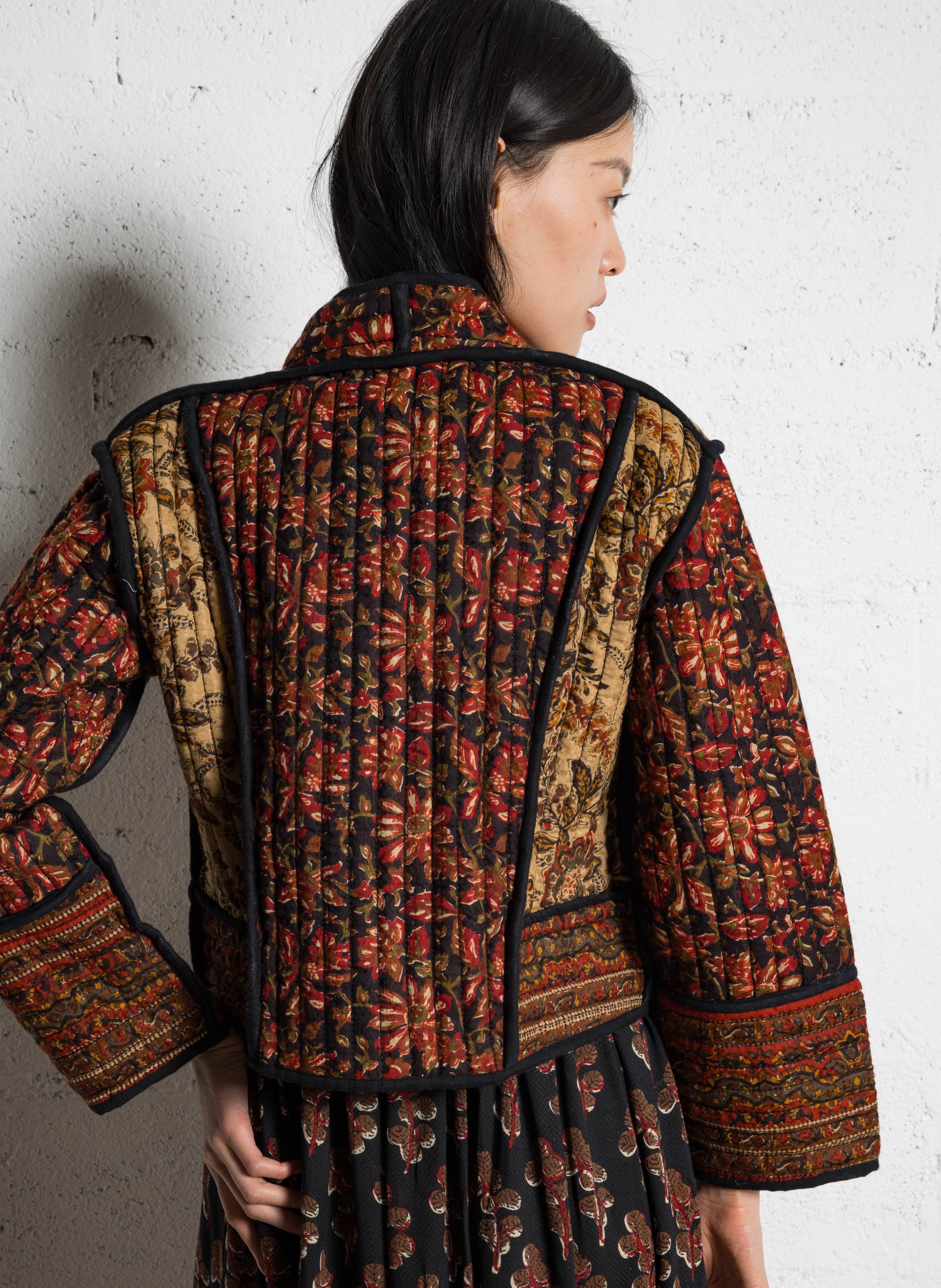 Cotton jacket with top stitching MAISON HOTEL Orange