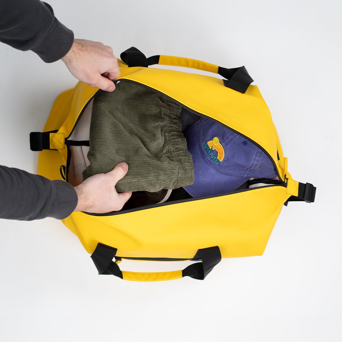Duffle bag travel bag Yellow