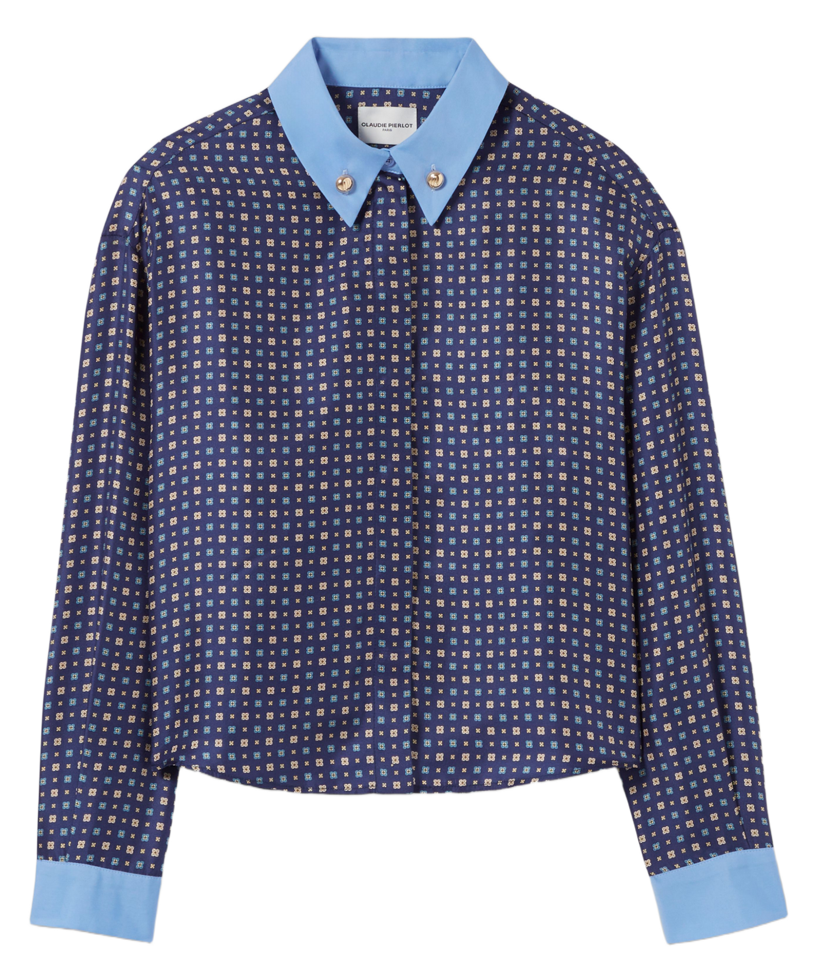 Straight printed silk shirt CLAUDIE PIERLOT Multicolored