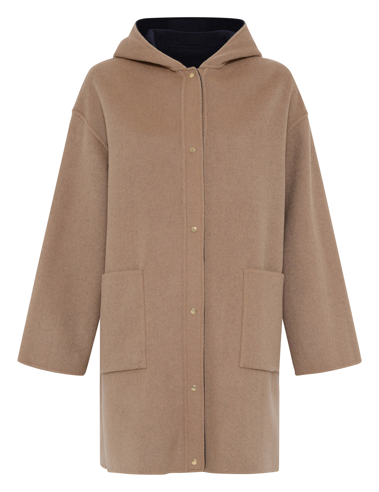 Manteau droit réversible en laine GERARD DAREL Bleu