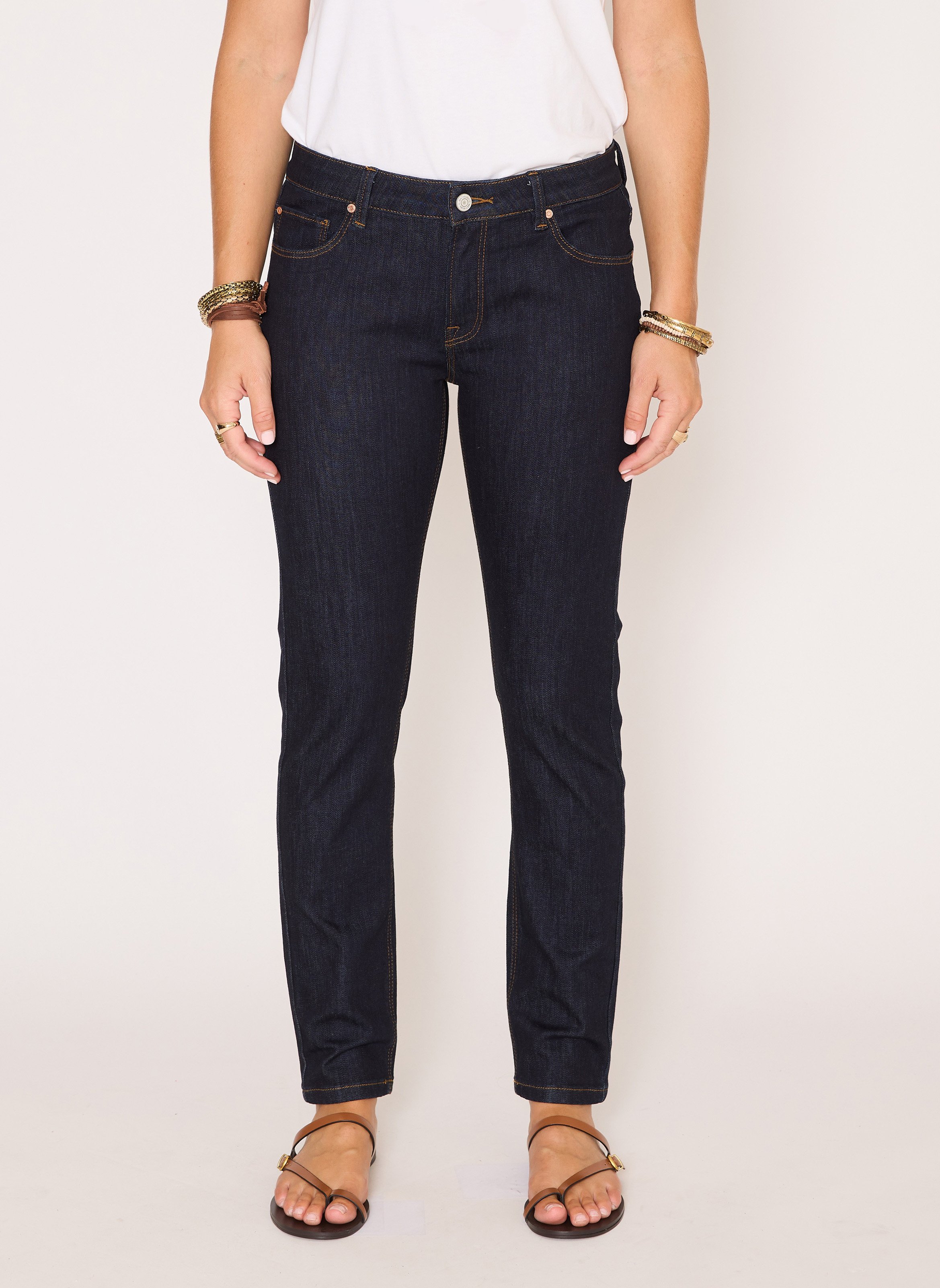 Jean skinny en coton mélangé MKT Bleu