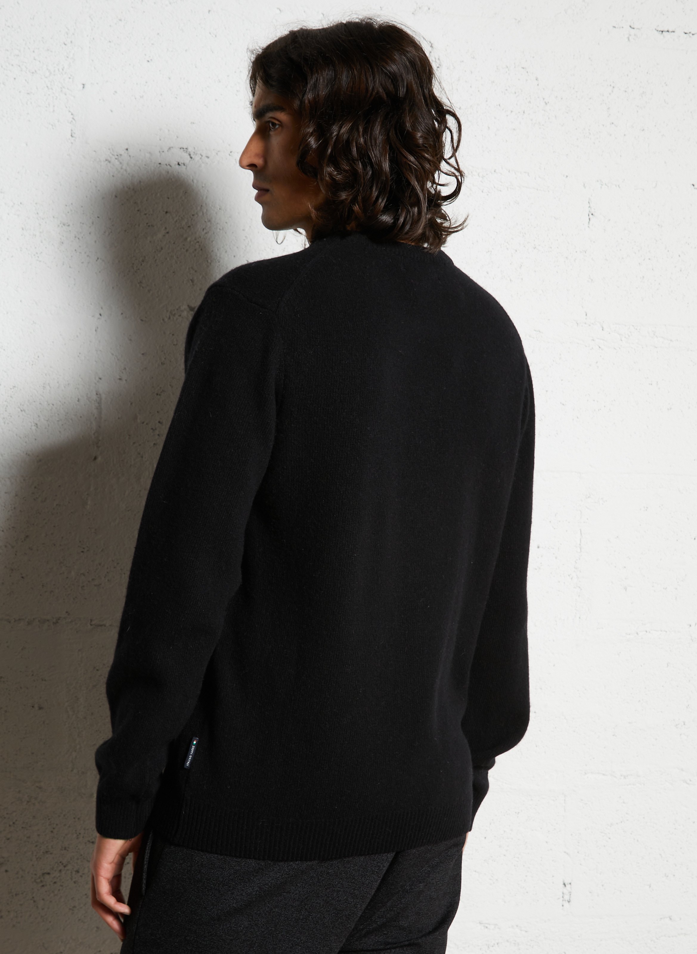 Alpaca wool sweater CASUAL FRIDAY Black