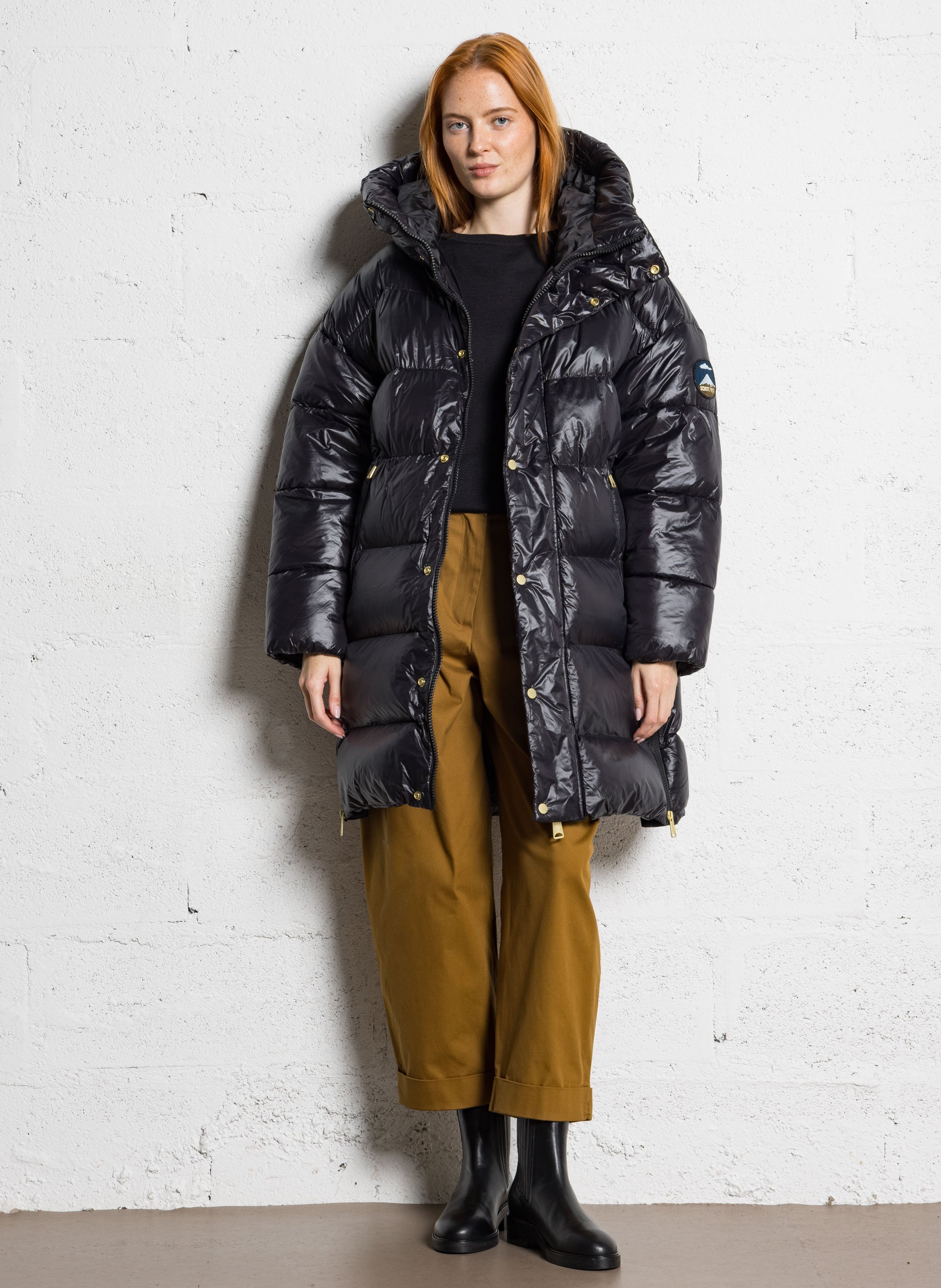 Doudoune à capuche SCHOTT Noir