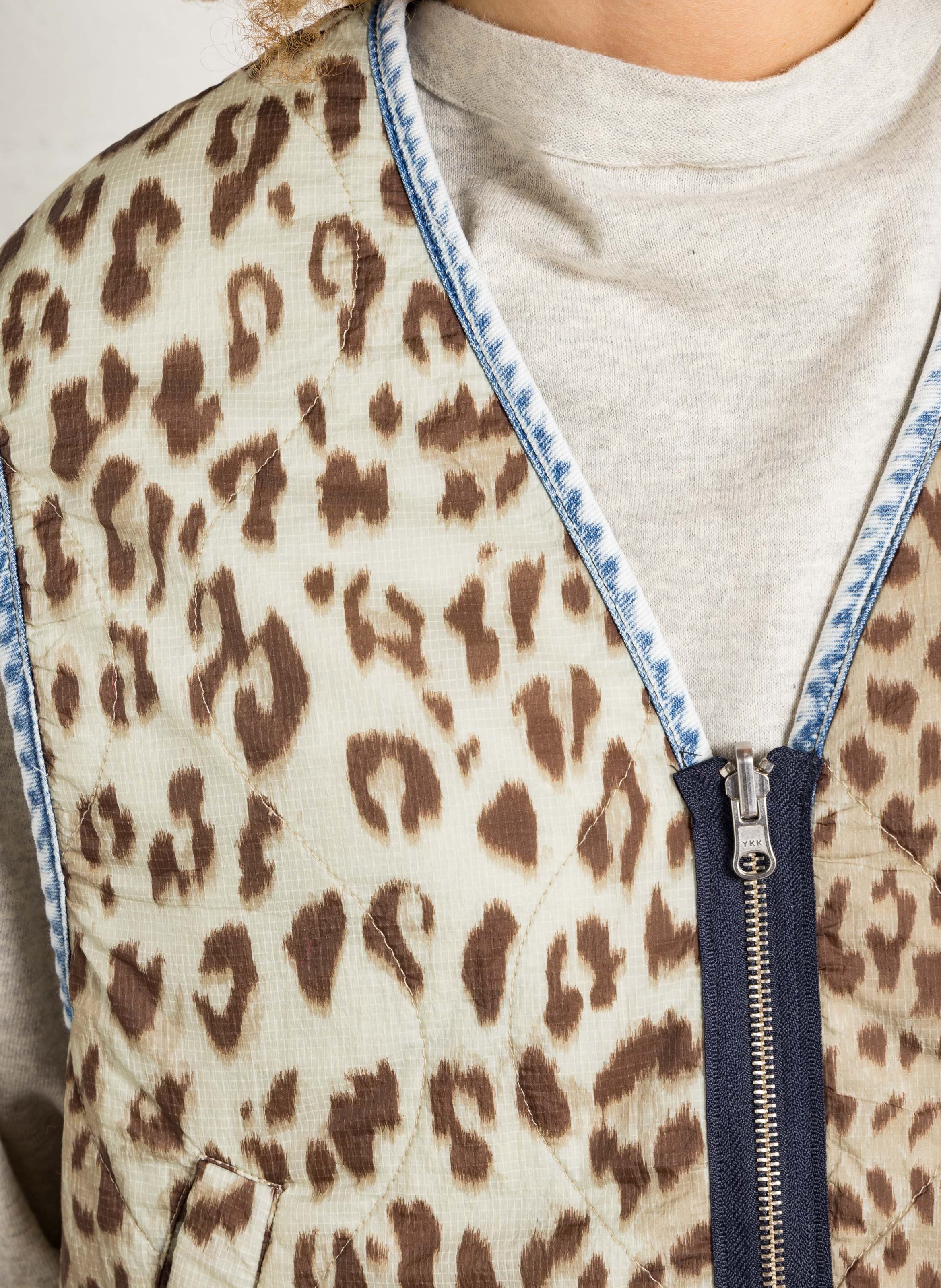 Wende-V-Ausschnitt-Jacke BELLEROSE Grau