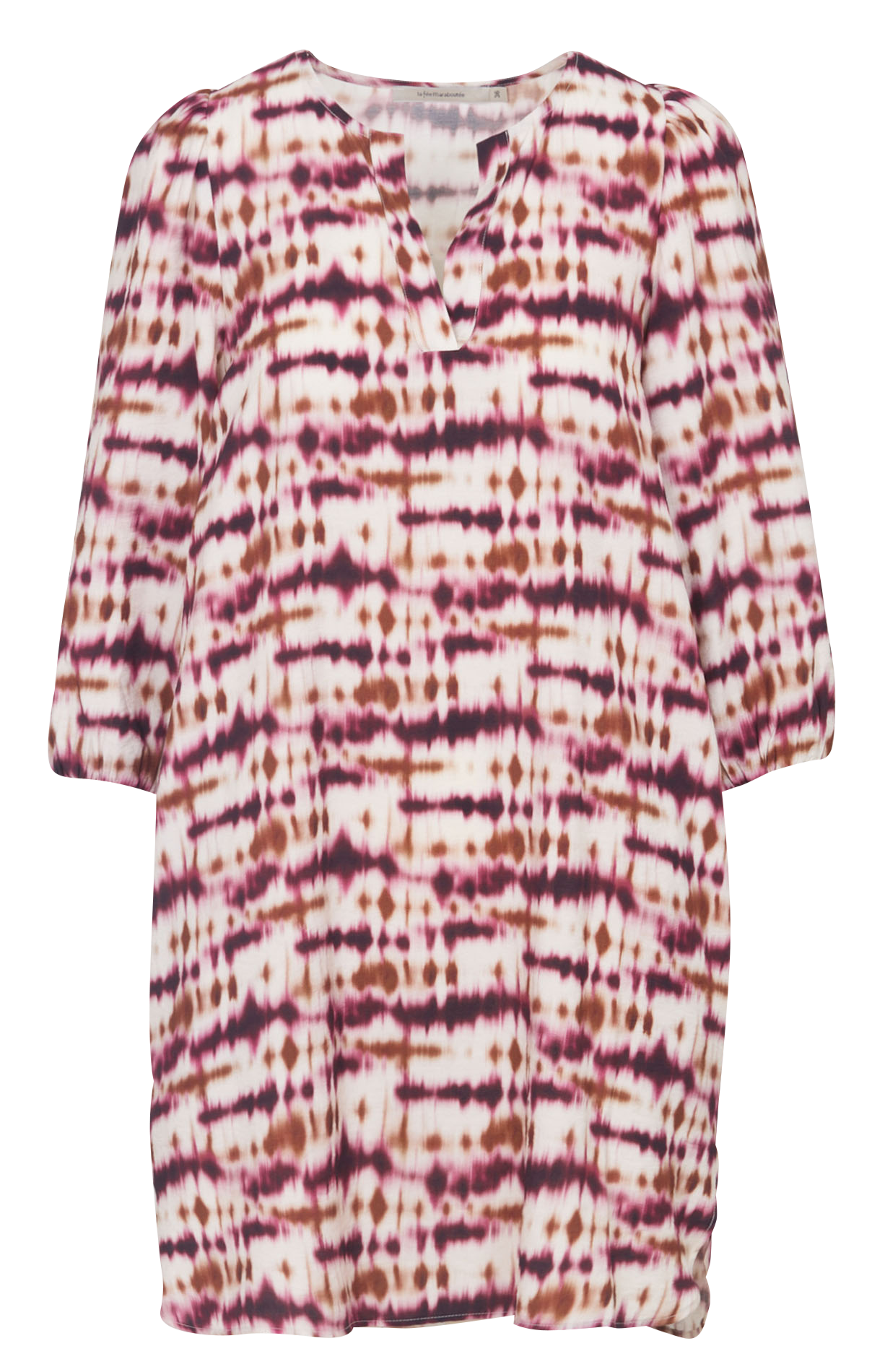 Robe courte imprimé tie & dye LA FEE MARABOUTEE Multicolore