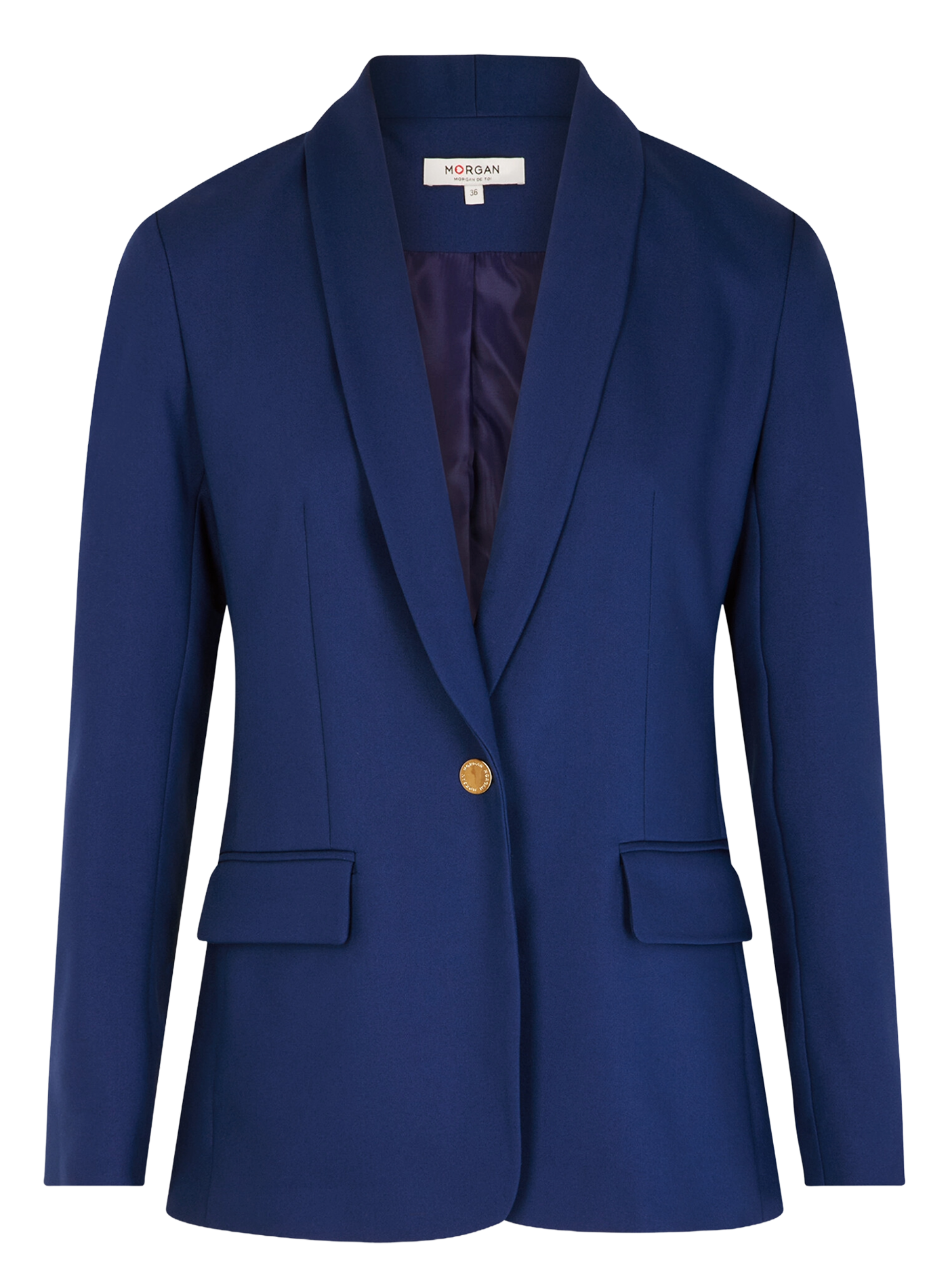 Cotton-blend blazer 251-VIKO.F Blue depths