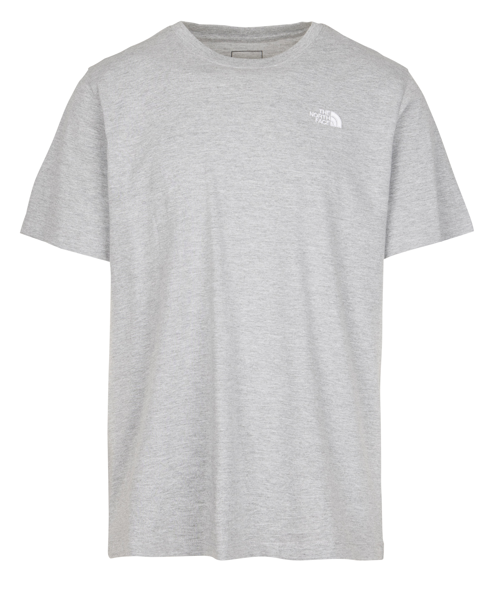 Staright embroidered round-neck cotton T-shirt THE NORTH FACE Grey