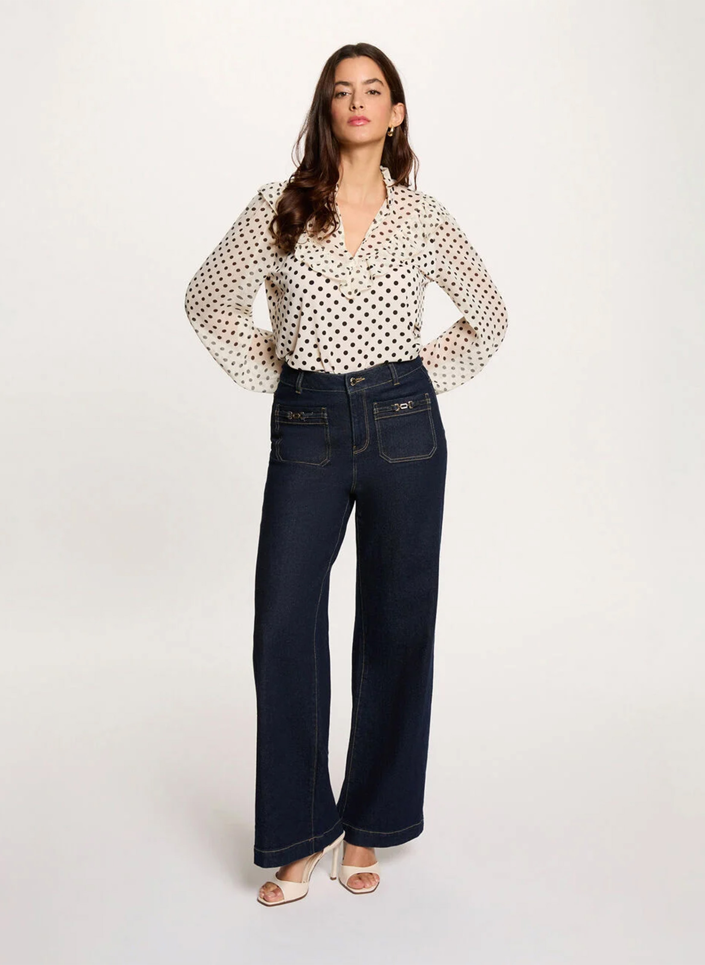 Blouse droite imprimée MORGAN Multicolore