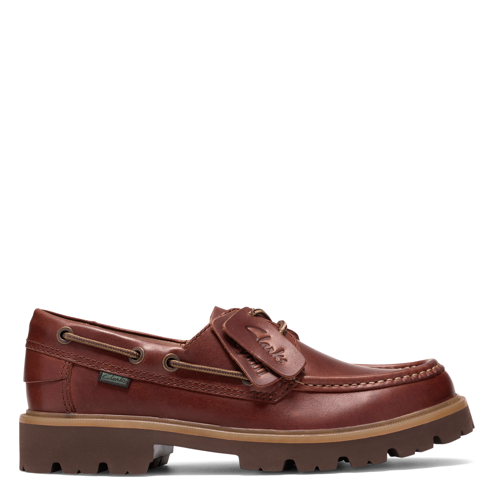 Bootschoenen van leer CLARKS Bruin
