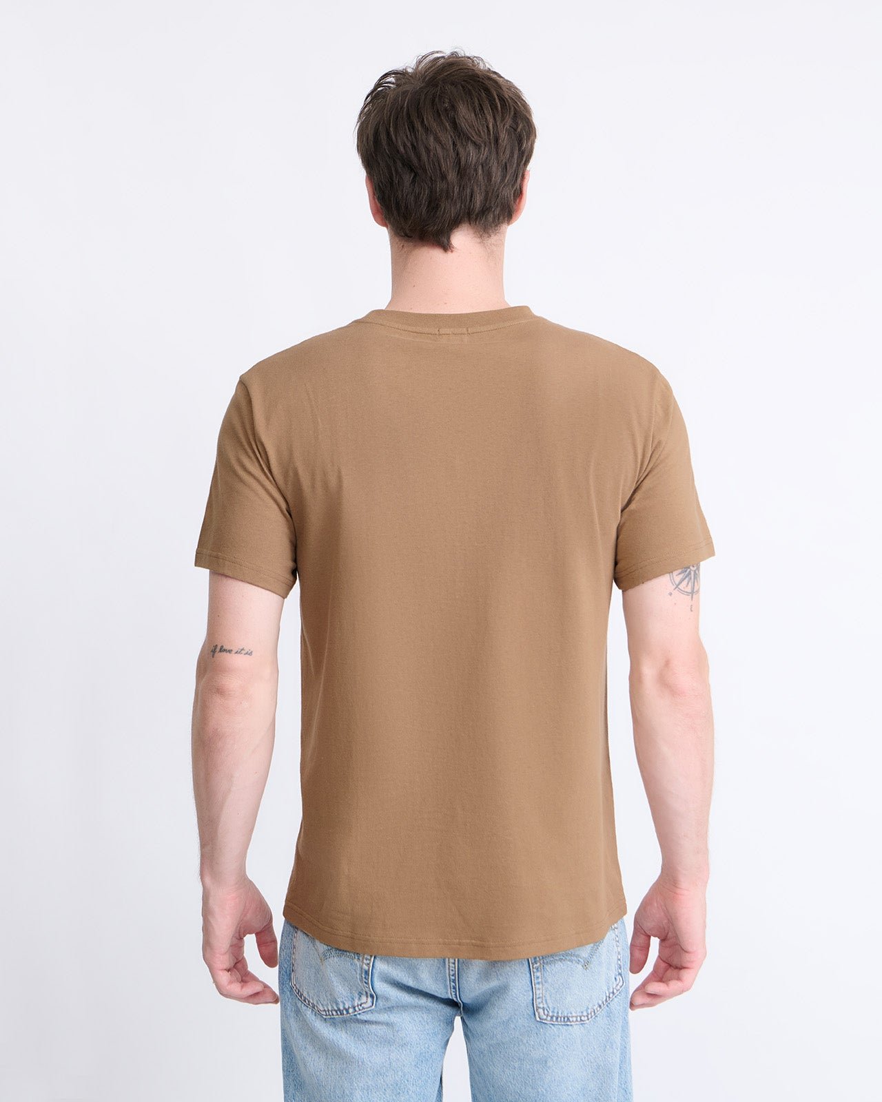 T-shirt papa ours en coton bio EMOI EMOI Marron