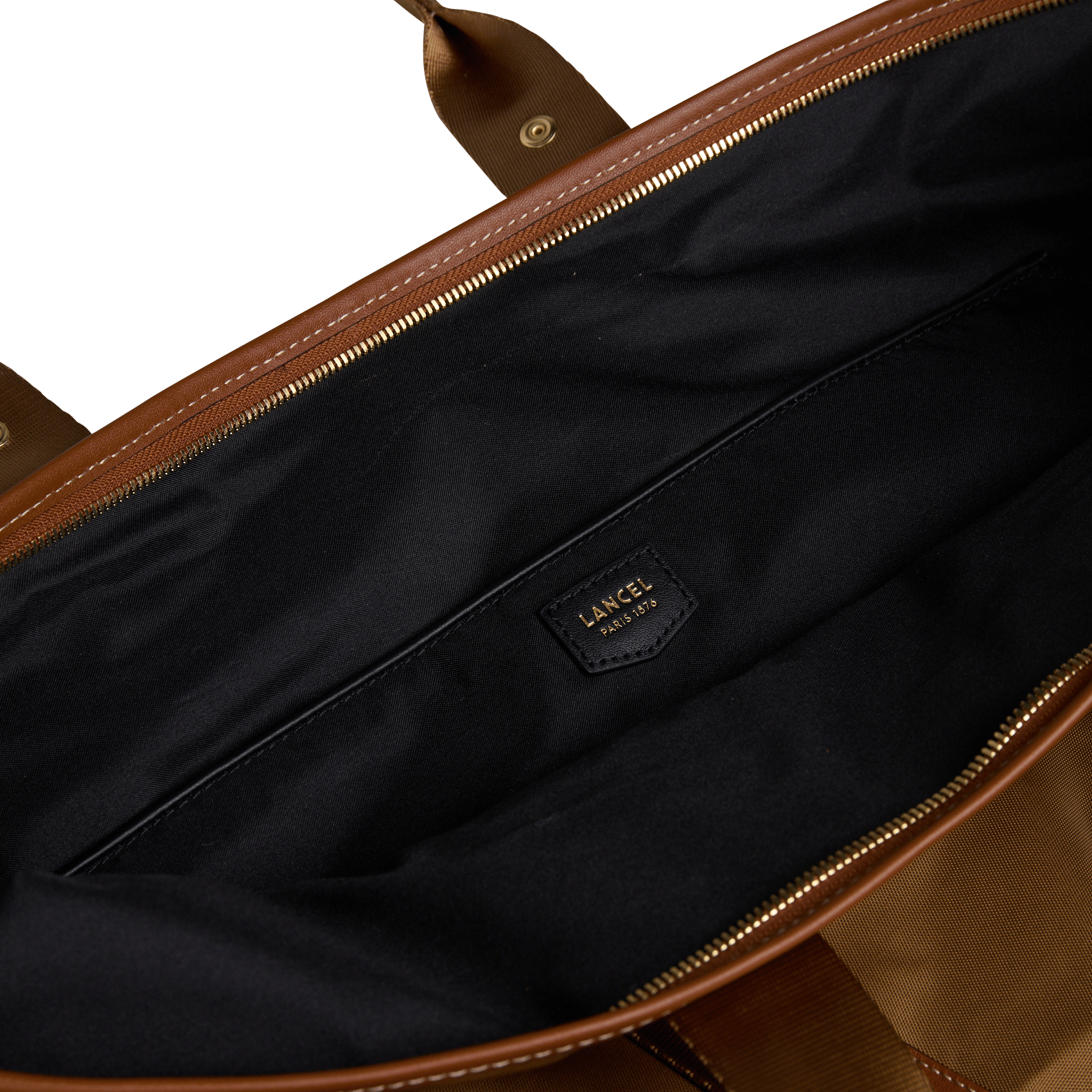 Cabas zippé LANCEL Beige