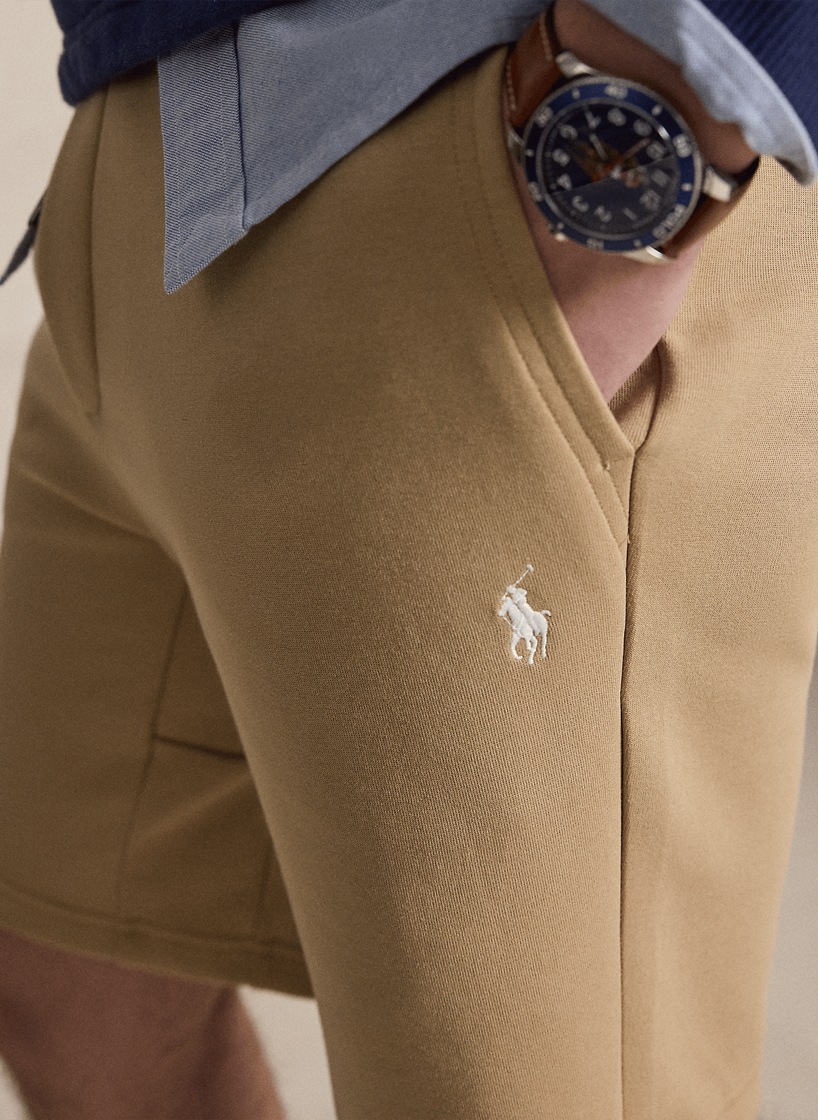 Straight cotton-blend shorts | Beige POLO RALPH LAUREN Men