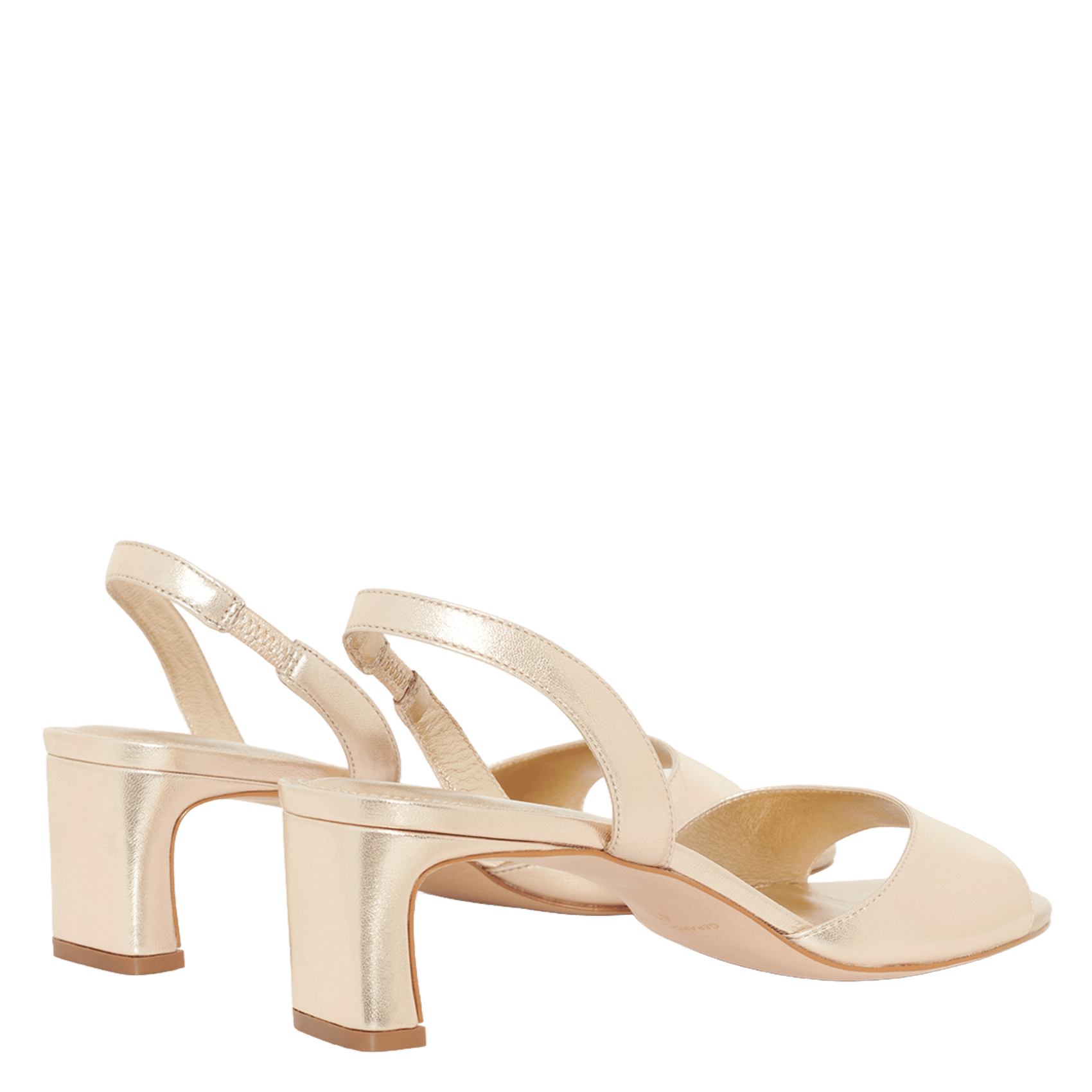 Sandalen mit Absatz aus Leder im Metallic-Look GERARD DAREL Golden