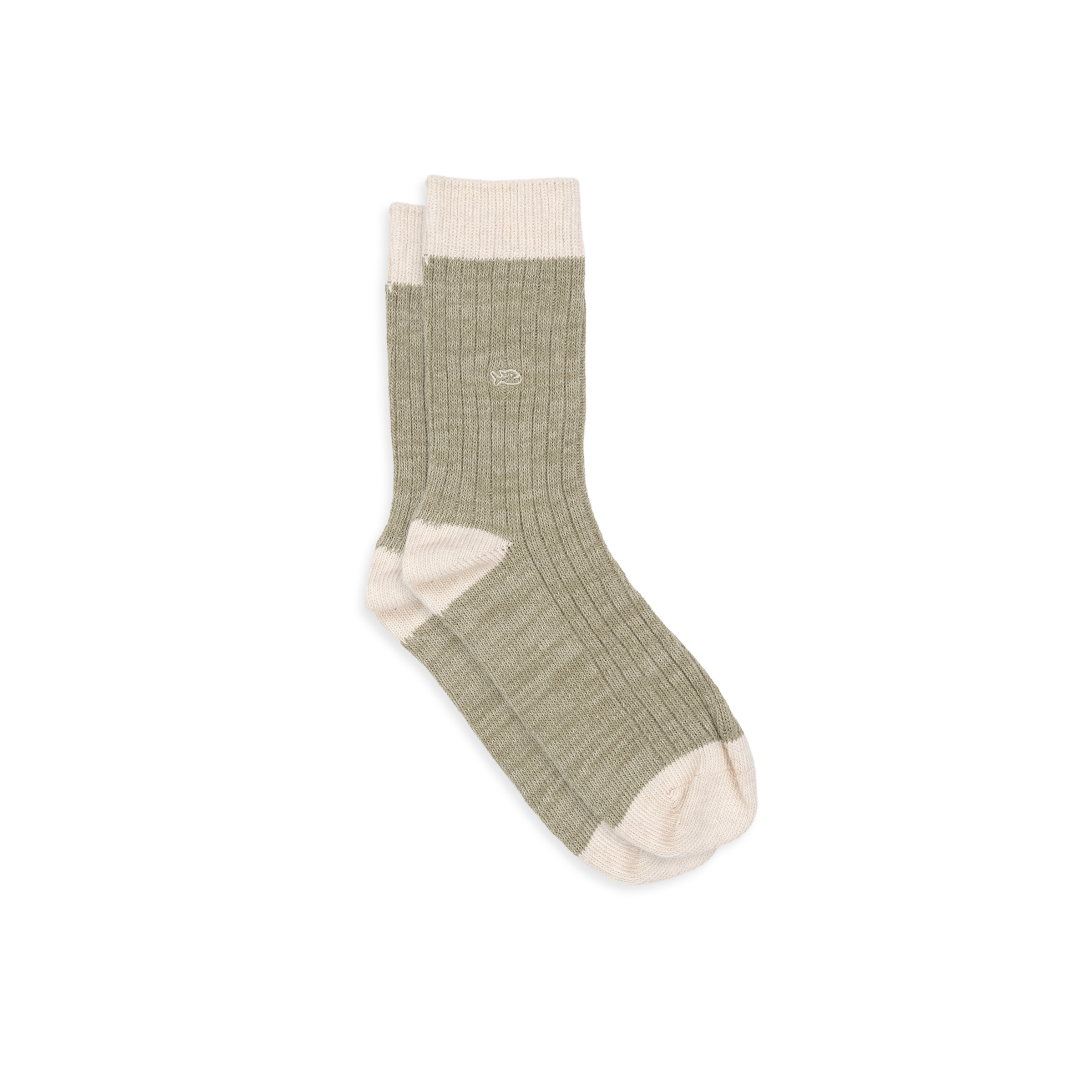 Thick cotton club socks CORNELL Vert anis