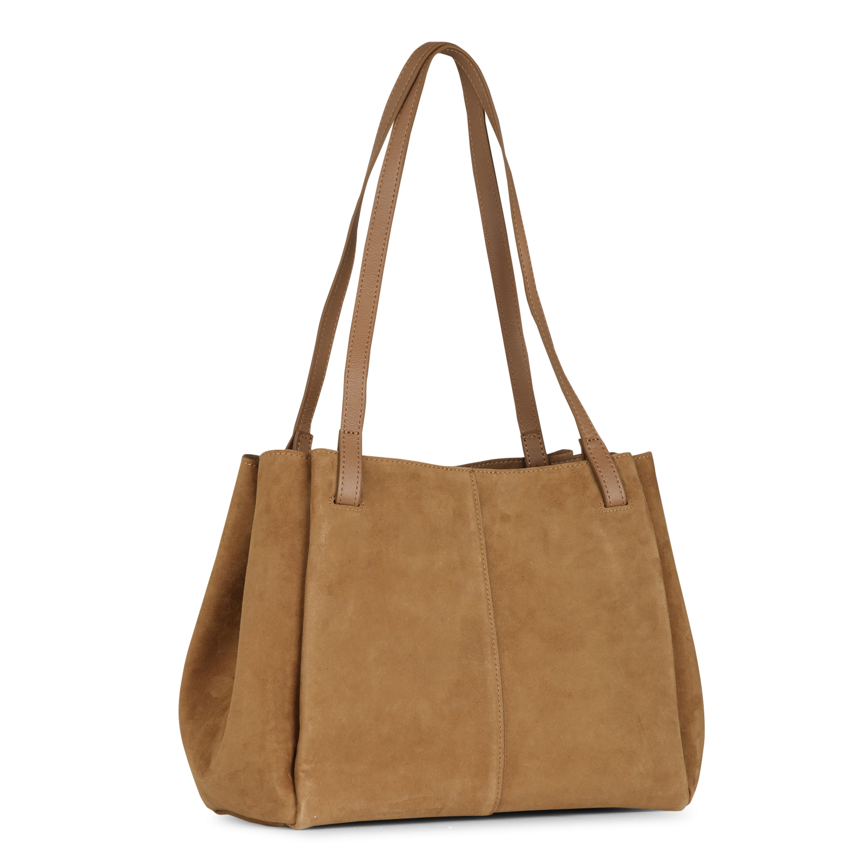 Leather shoulder bag LANCASTER PARIS Brown