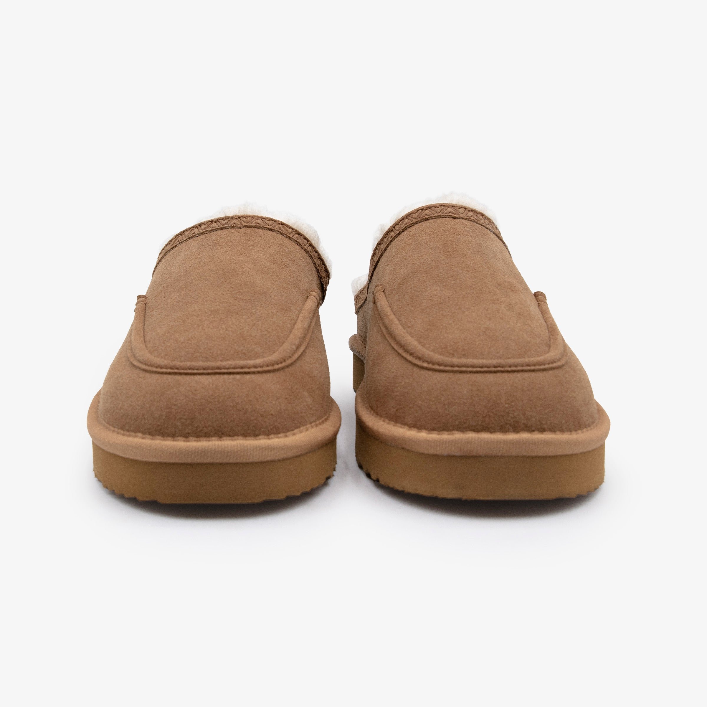 Kansas camel suedette mule slipper SERGE BLANCO Brown