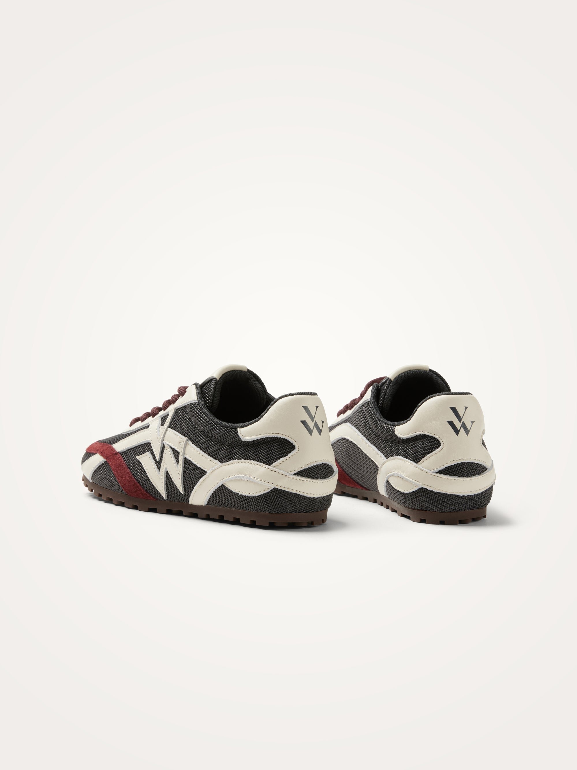 Monogram sneakers with slim serrated sole VANESSA WU Black