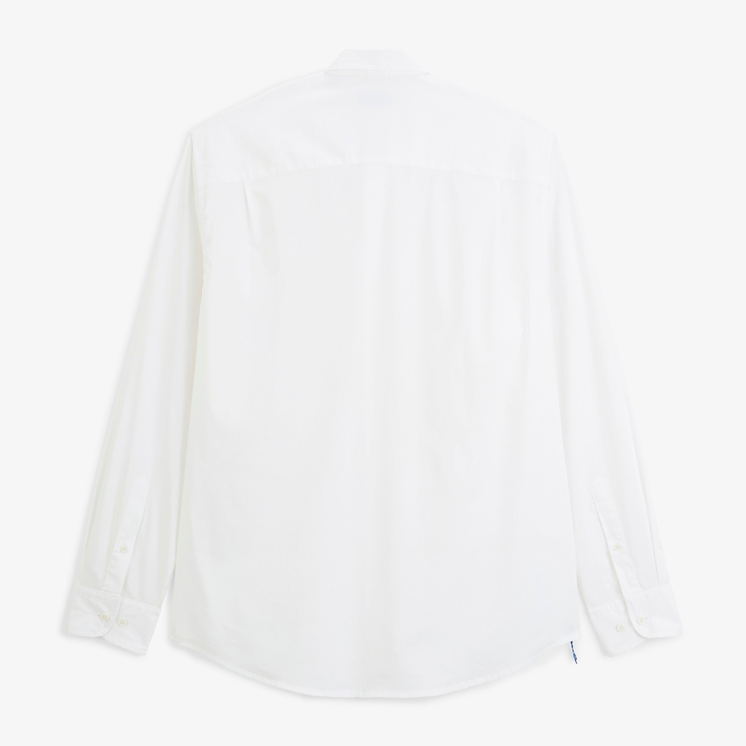 SBPLAY white stretch twill long-sleeved shirt SERGE BLANCO White