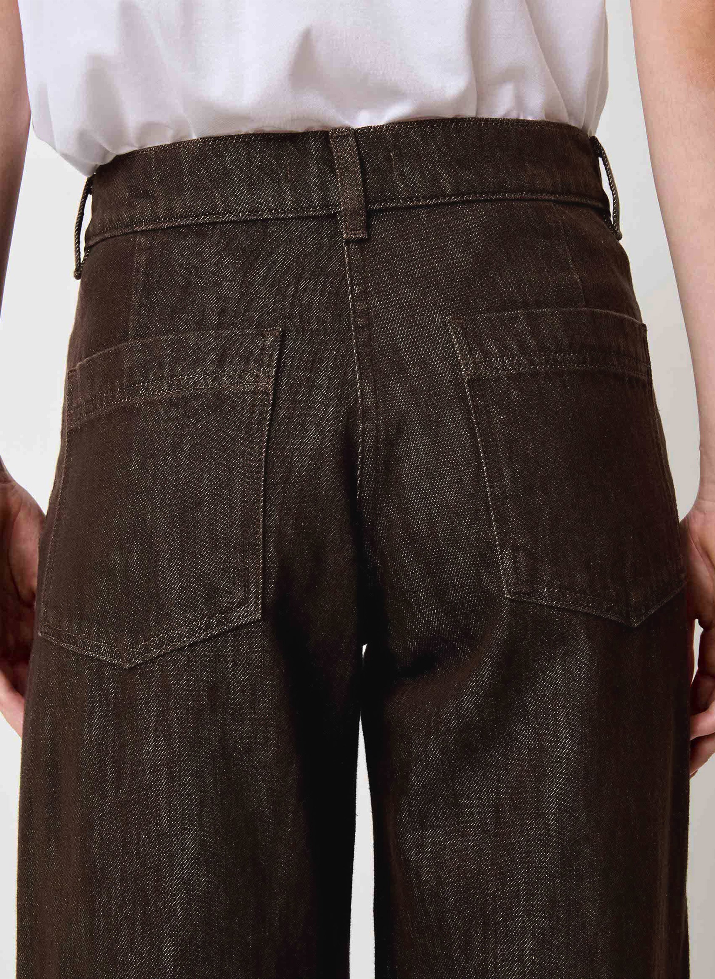 Jean droit en coton | Brown SESSUN Women