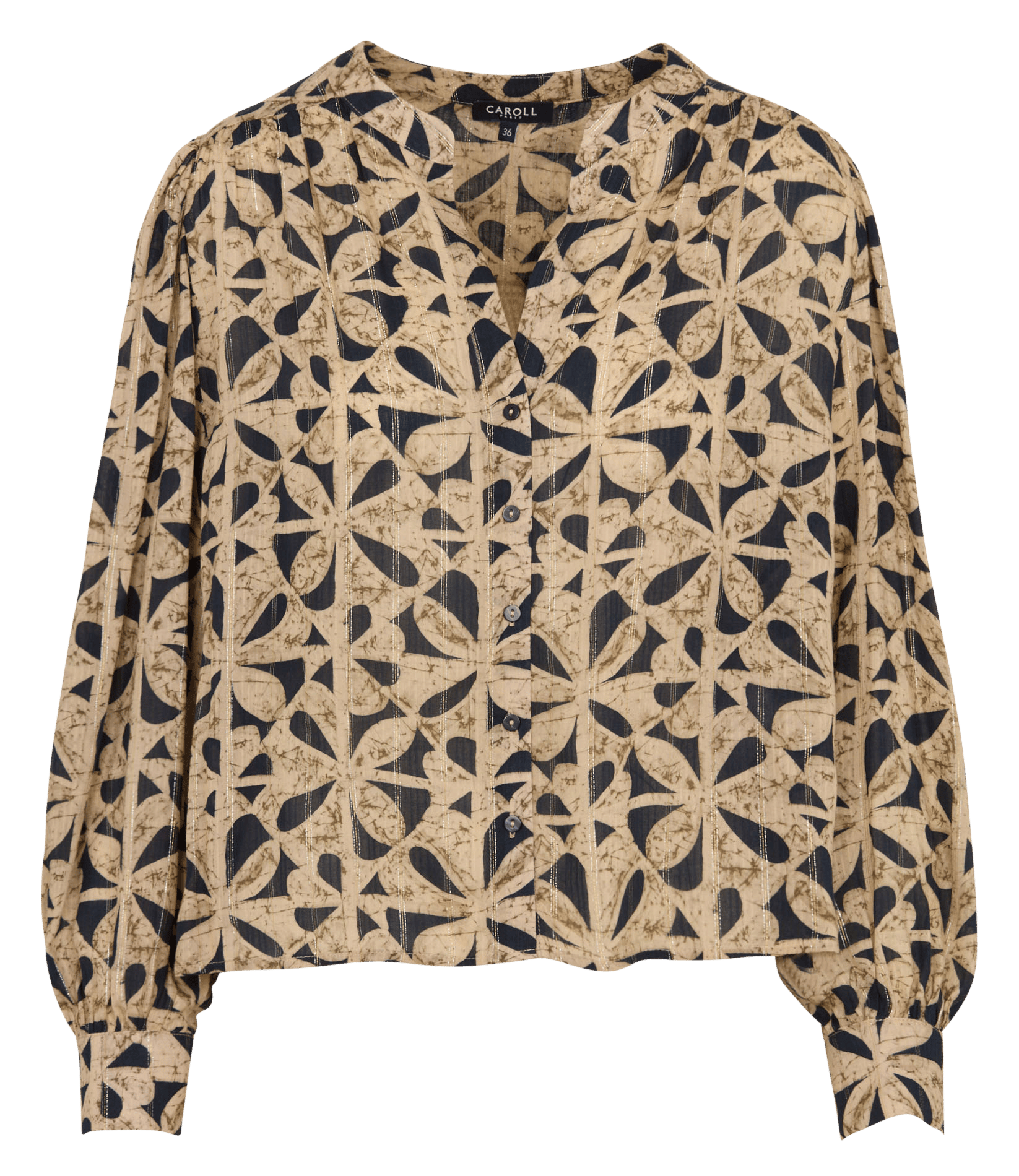 Straight printed blouse CAROLL Multicolored