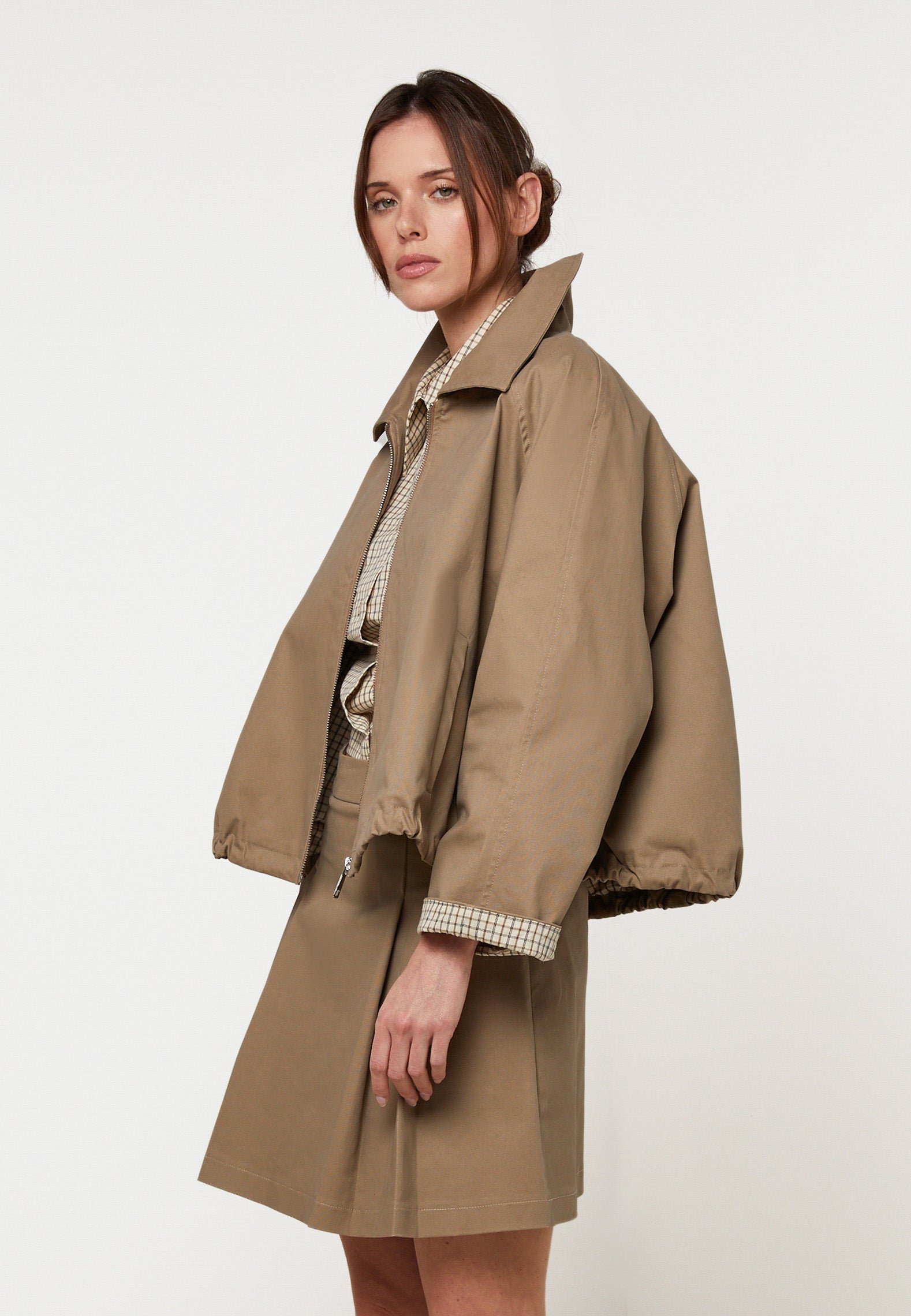 Oversized cotton jacket RODIER Beige
