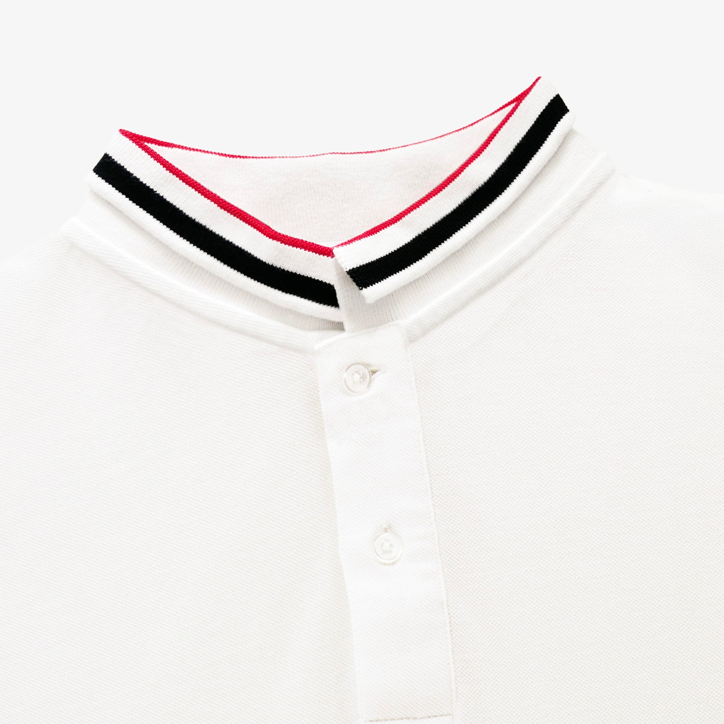 Short-sleeved cotton polo shirt SERGE BLANCO White