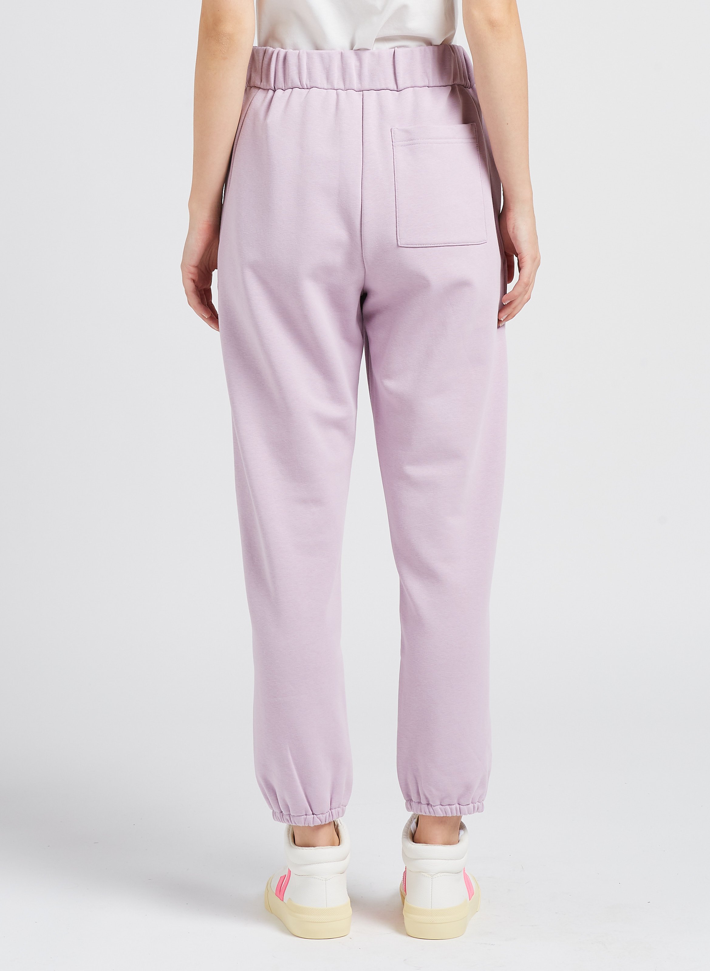Cotton-blend track pants MAX MARA LEISURE Purple