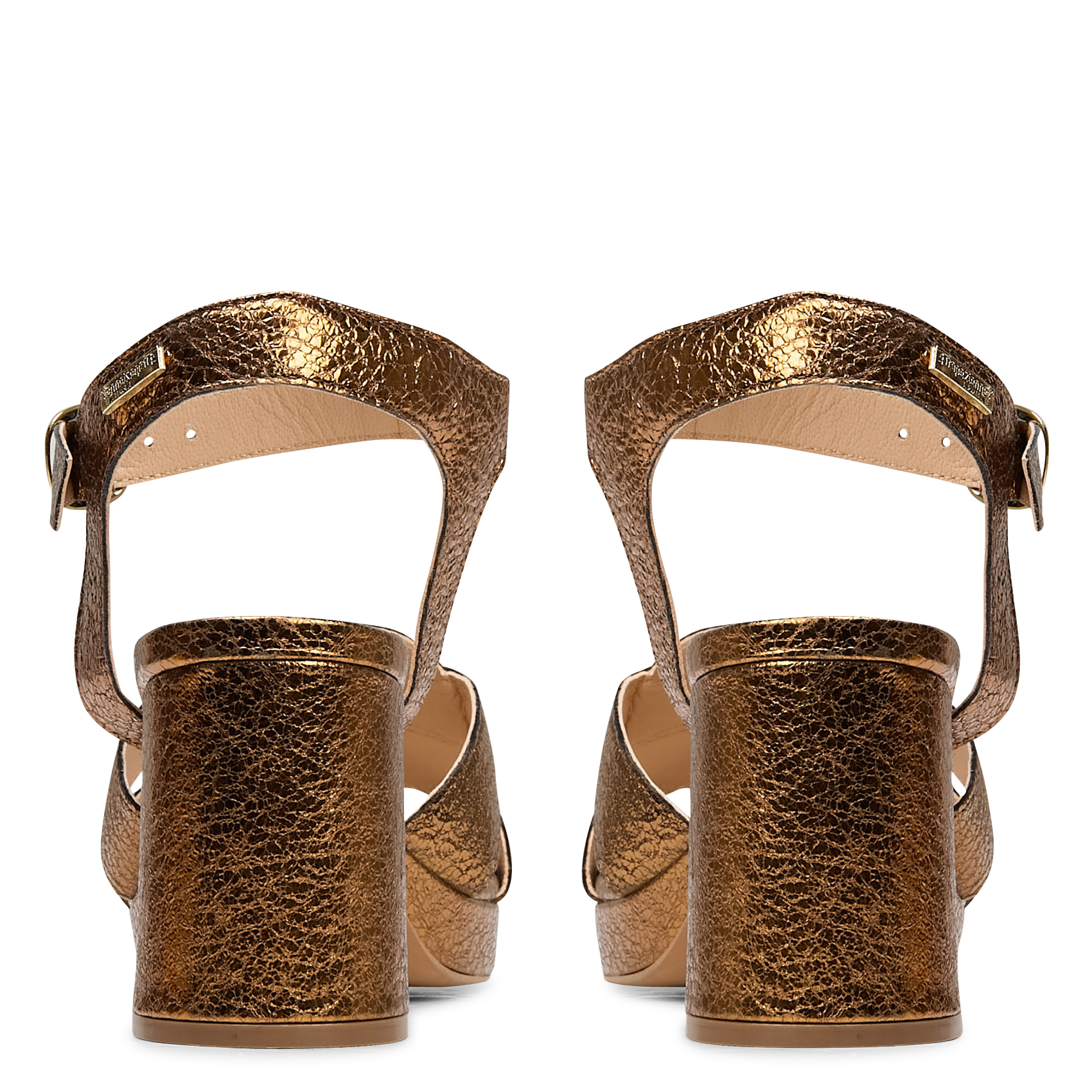 Sandales haute en cuir LES TROPEZIENNES PAR M.BELARBI Doré