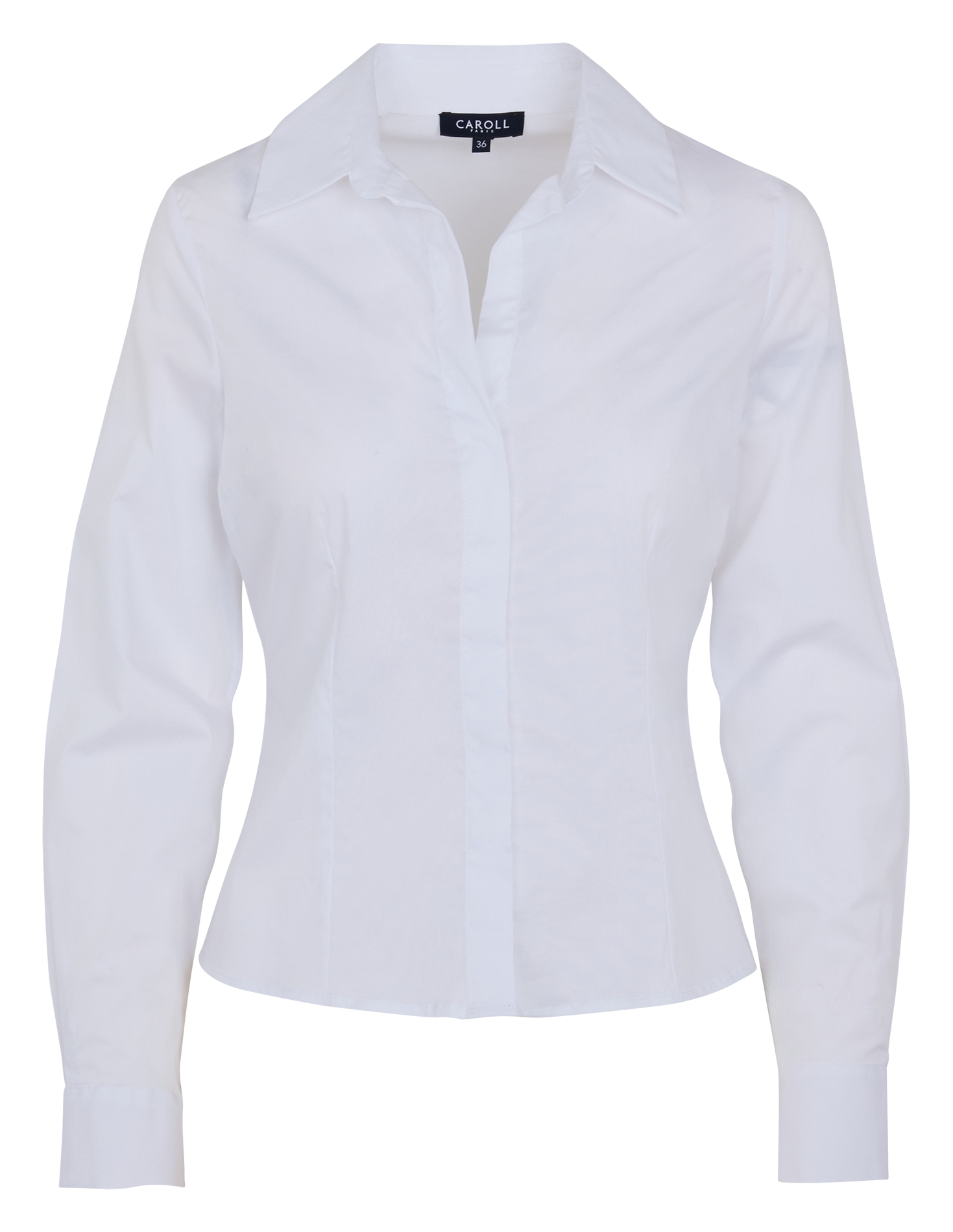 Classic collar in blended cotton CAROLL White