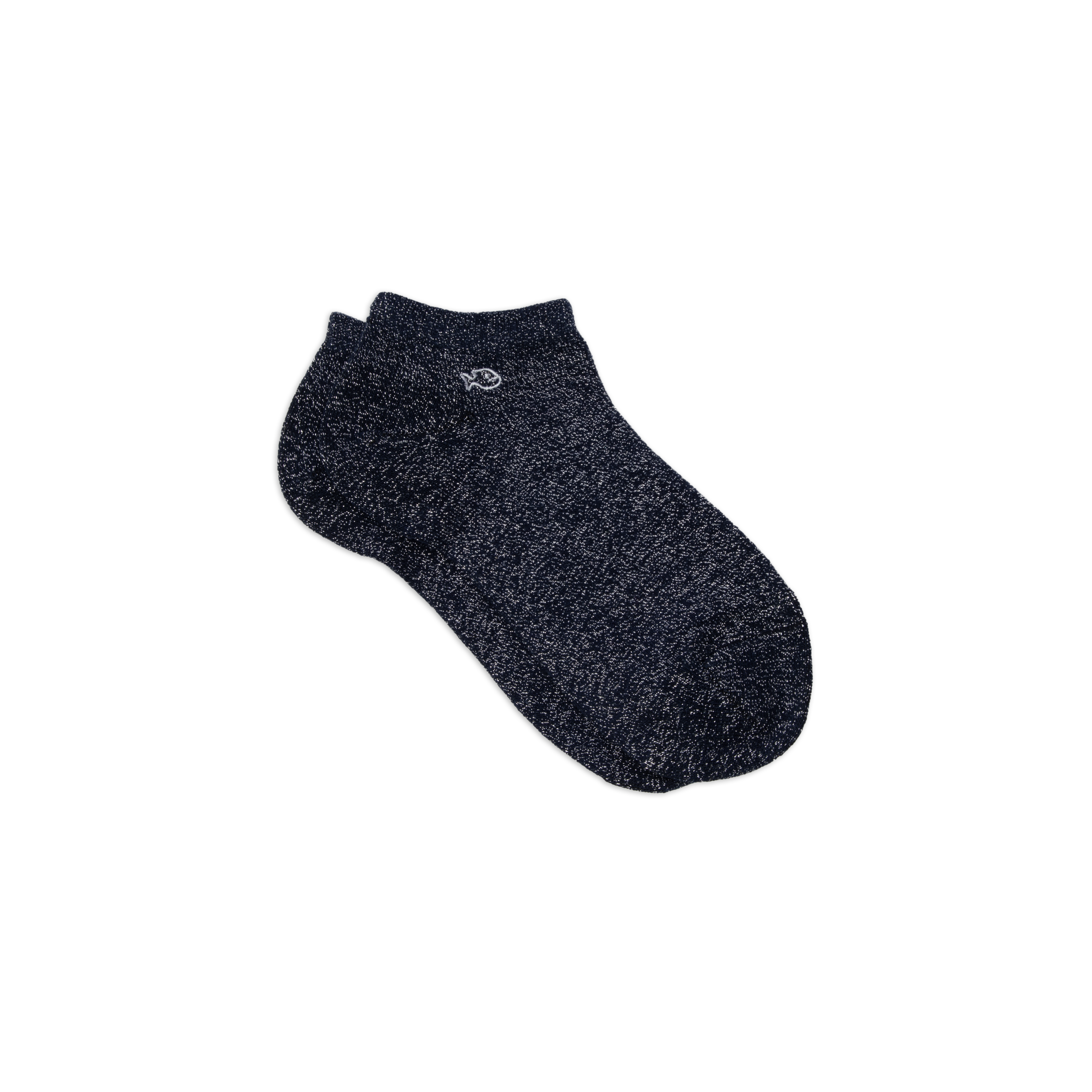 Solid combed cotton ankle socks BILLYBELT Blue