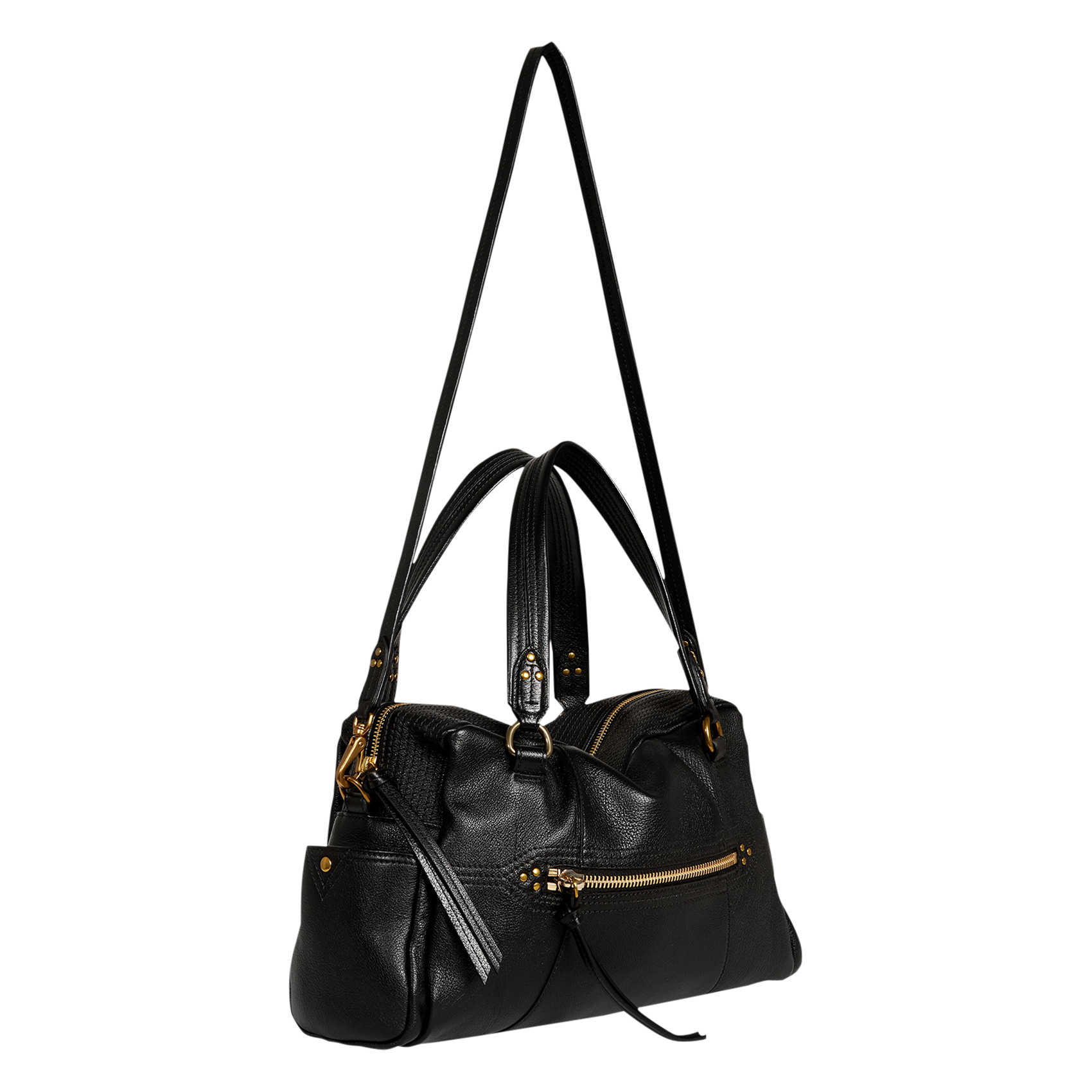 Leather shopper bag JEROME DREYFUSS Black