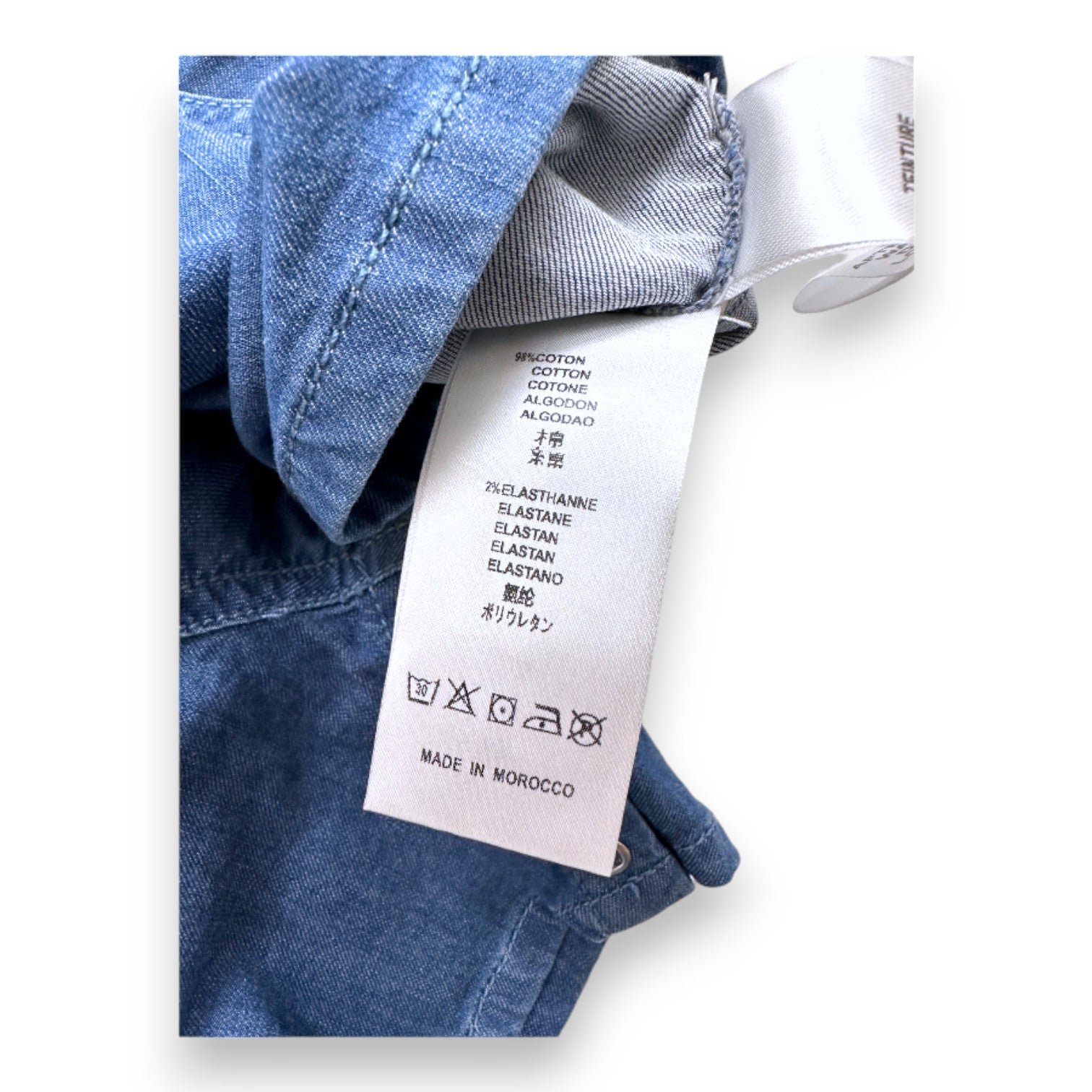 Blue Baby Dungarees - 6 months BONPOINT - Seconde Main Blue