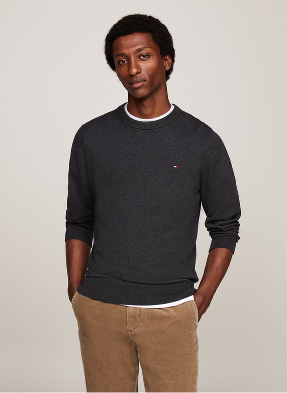 ärmelloser pullover mit schnürung aus baumwolle und wolle Dark