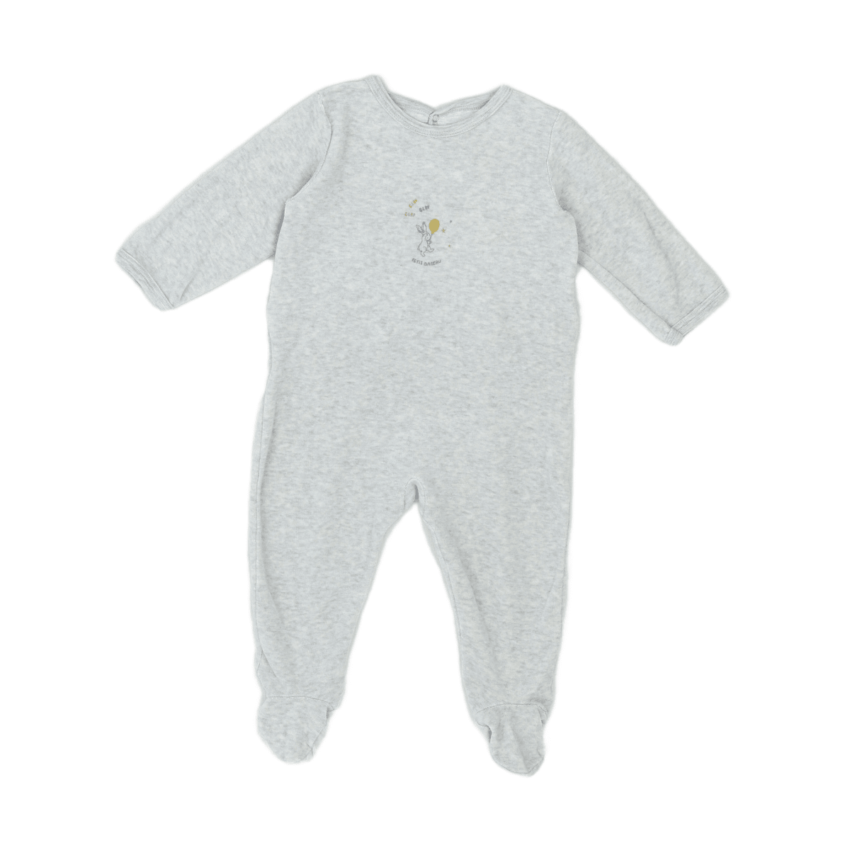 Grey Baby Pyjamas - 12 months PETIT BATEAU - Seconde Main Grey