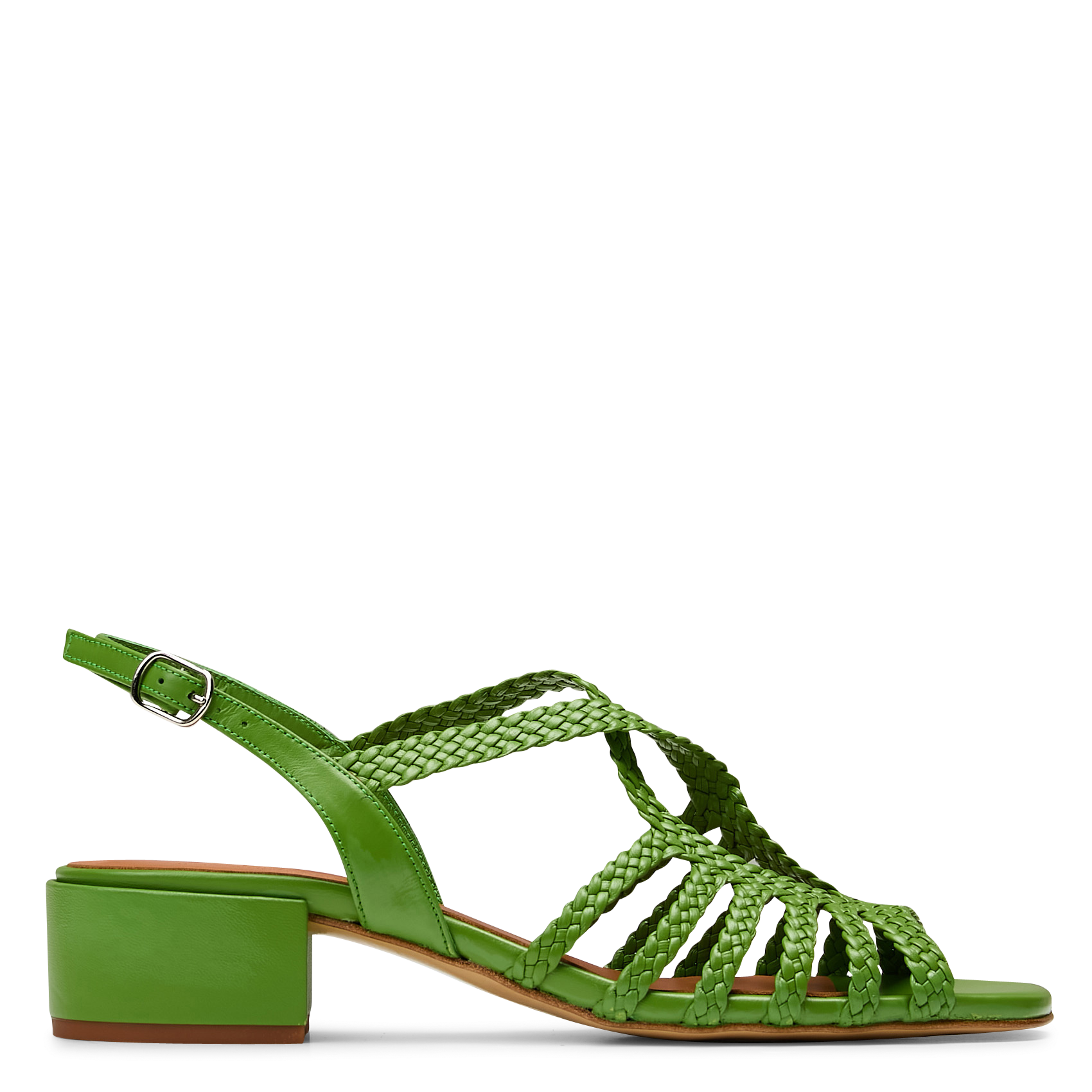 Sandales hautes en cuir NAGUISA Vert