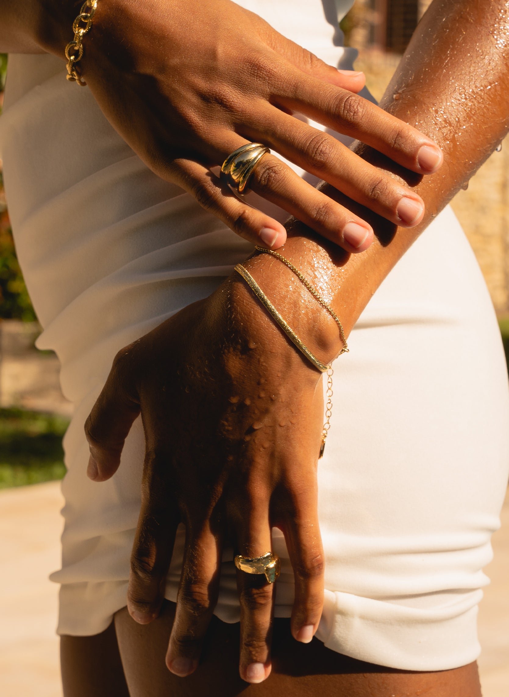 Sigma chain bracelet AEC Paris Golden