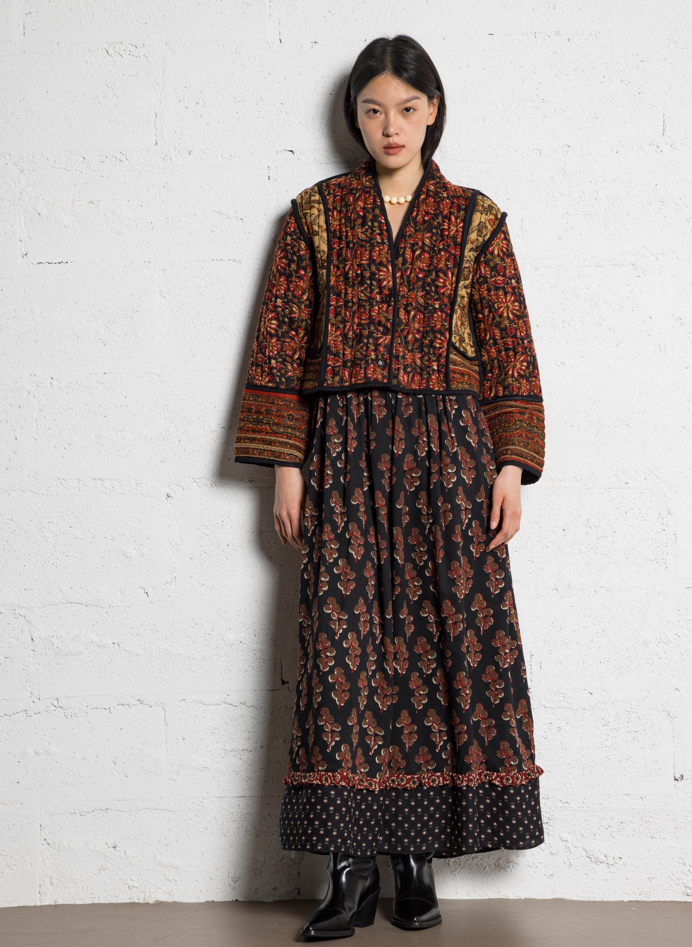 Cotton jacket with top stitching MAISON HOTEL Orange