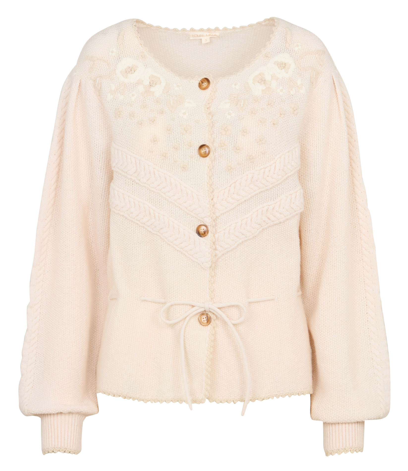 Round-neck cardigan LOUISE MISHA Beige