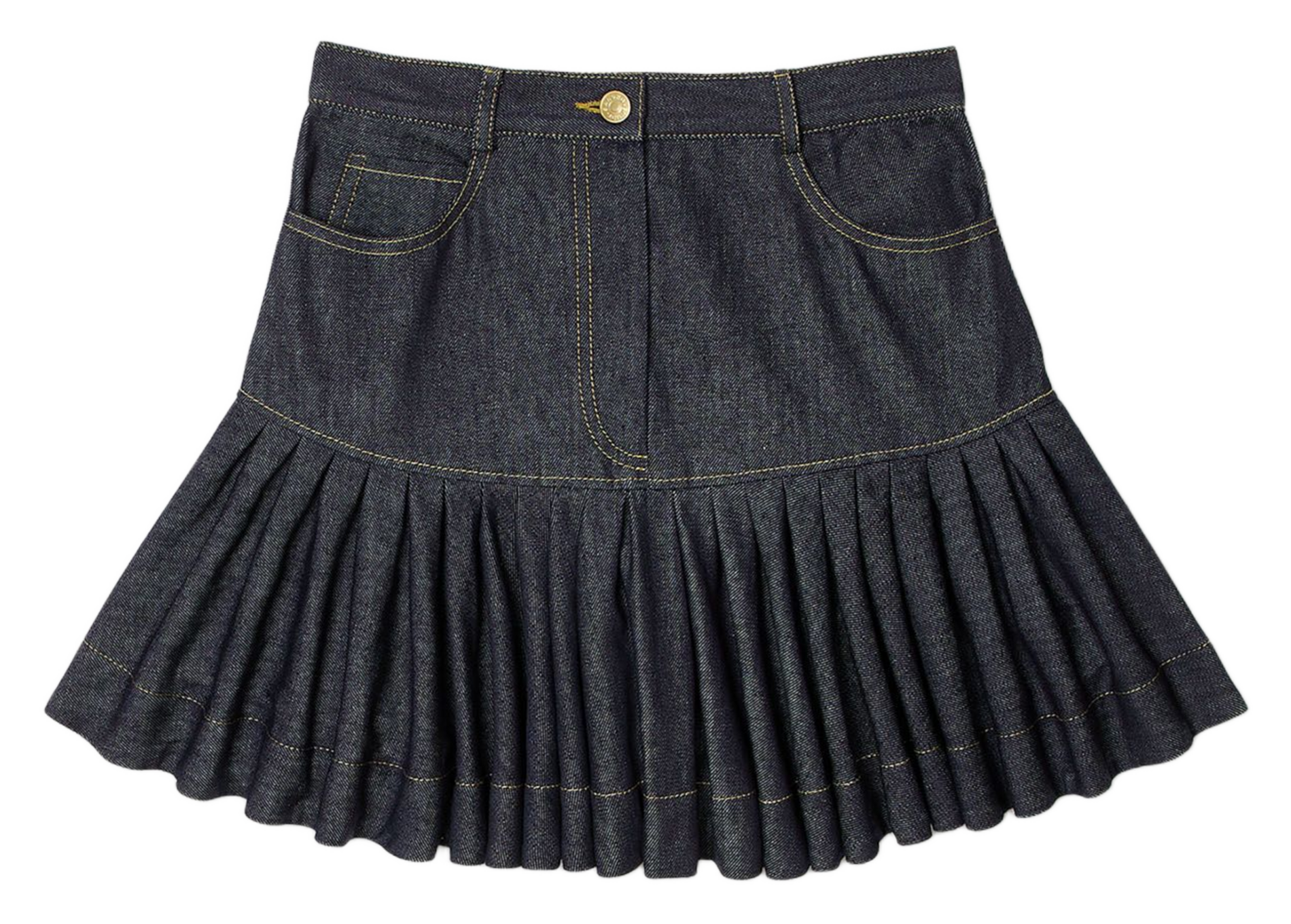 Jupe courte en denim SANDRO Bleu