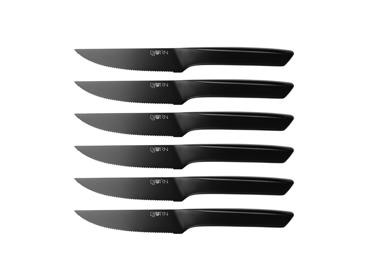 Jensen steak knives - 6 pieces BJORN Black