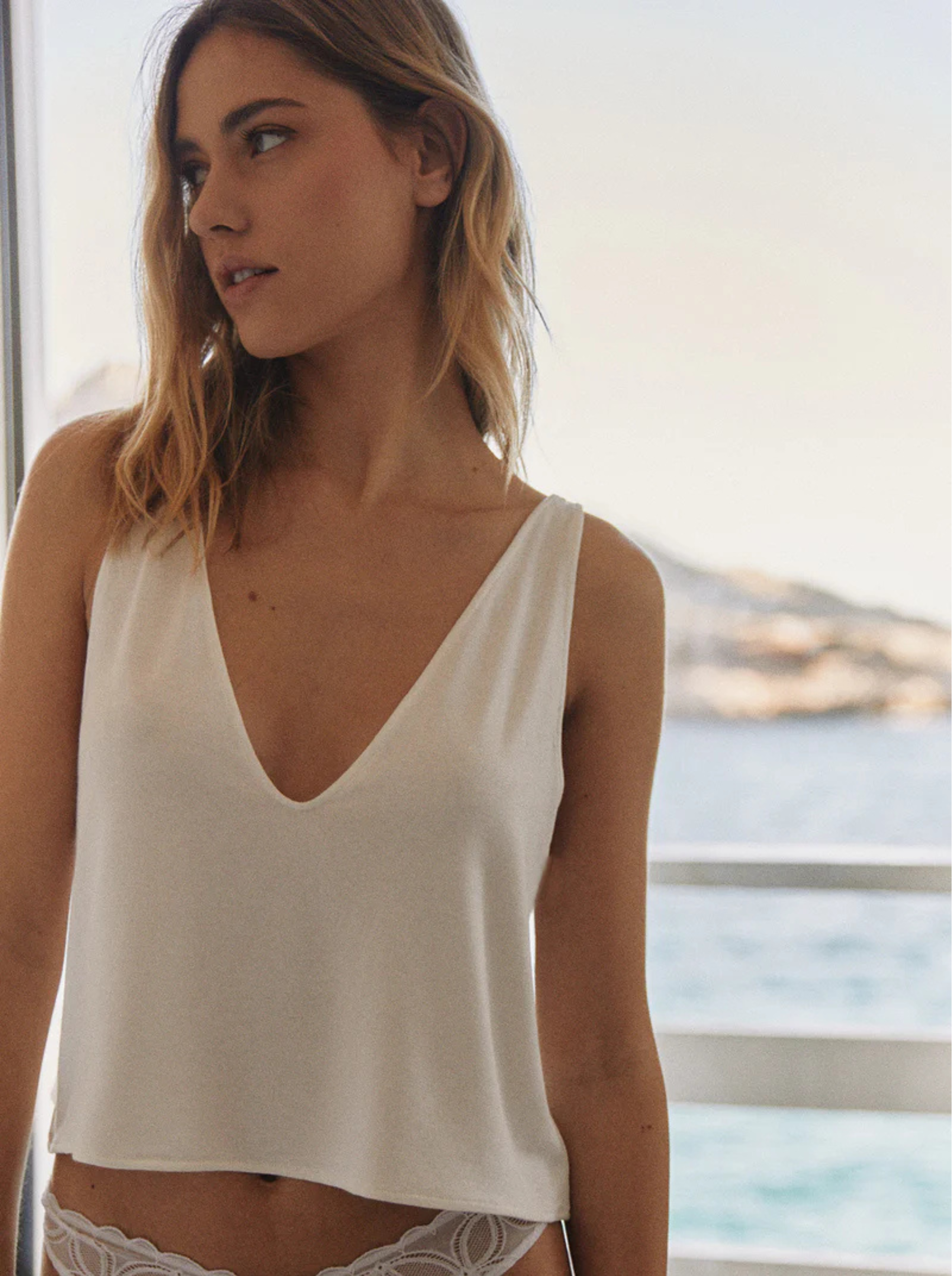 Top deep off white NOO Blanc