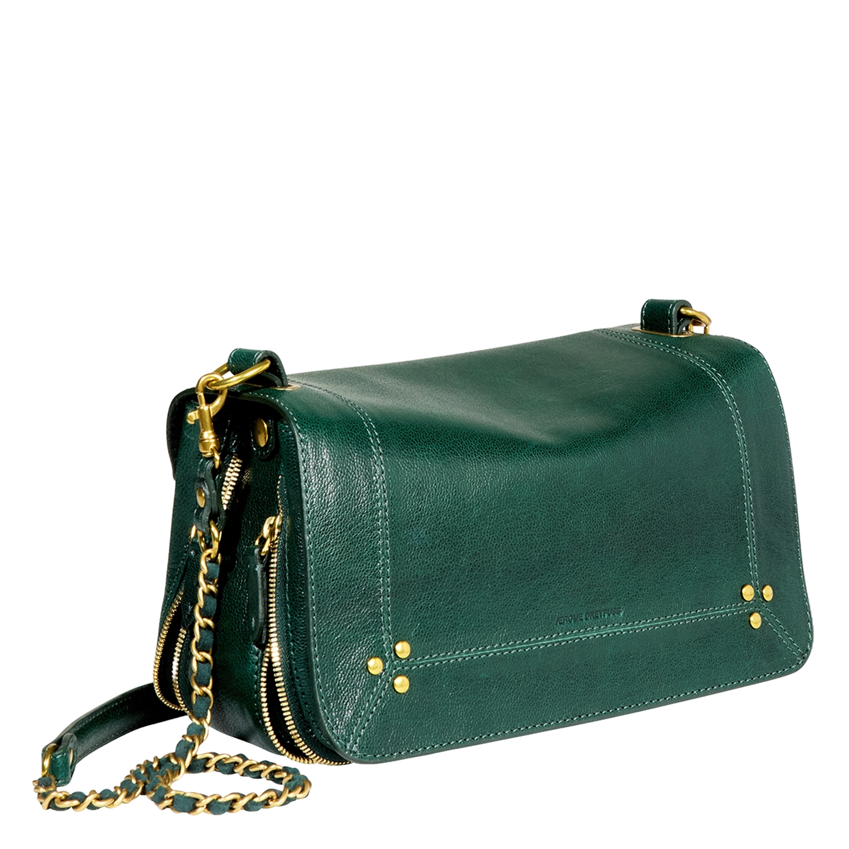 Dori leather shoulder bag JEROME DREYFUSS Green