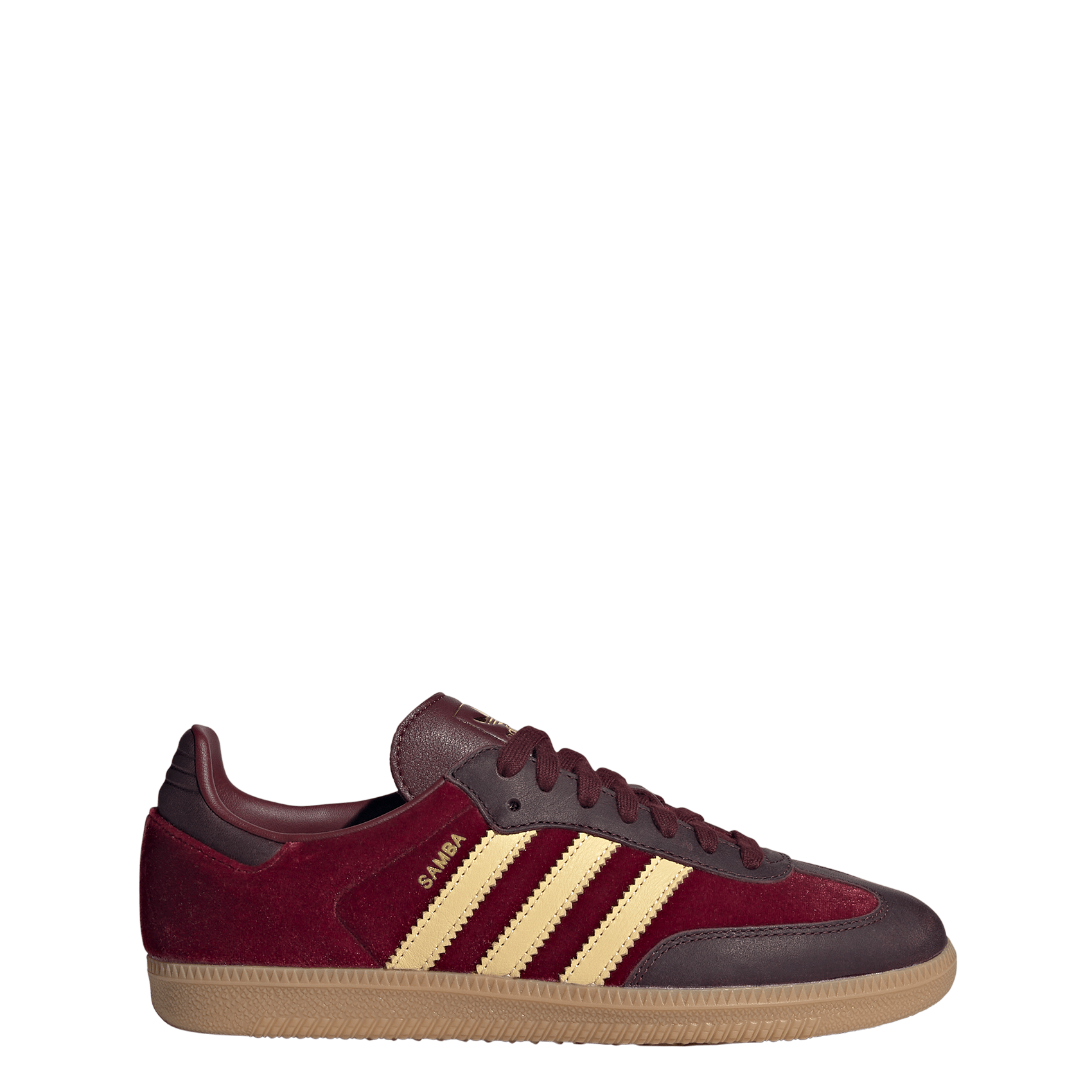 Baskets basses en cuir ADIDAS Marron