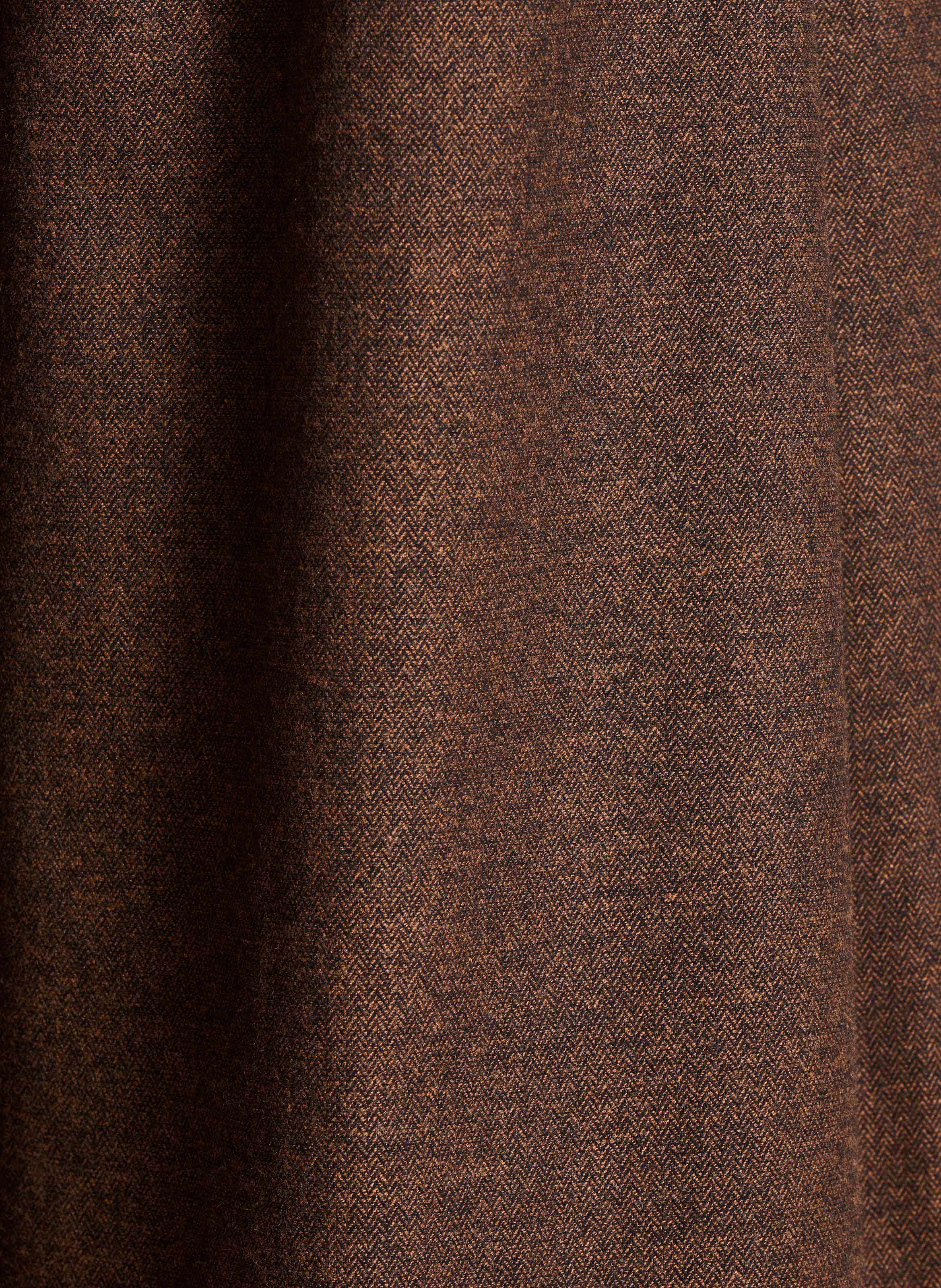 Pantalon 7/8ème en coton mélangé LA FEE MARABOUTEE Marron