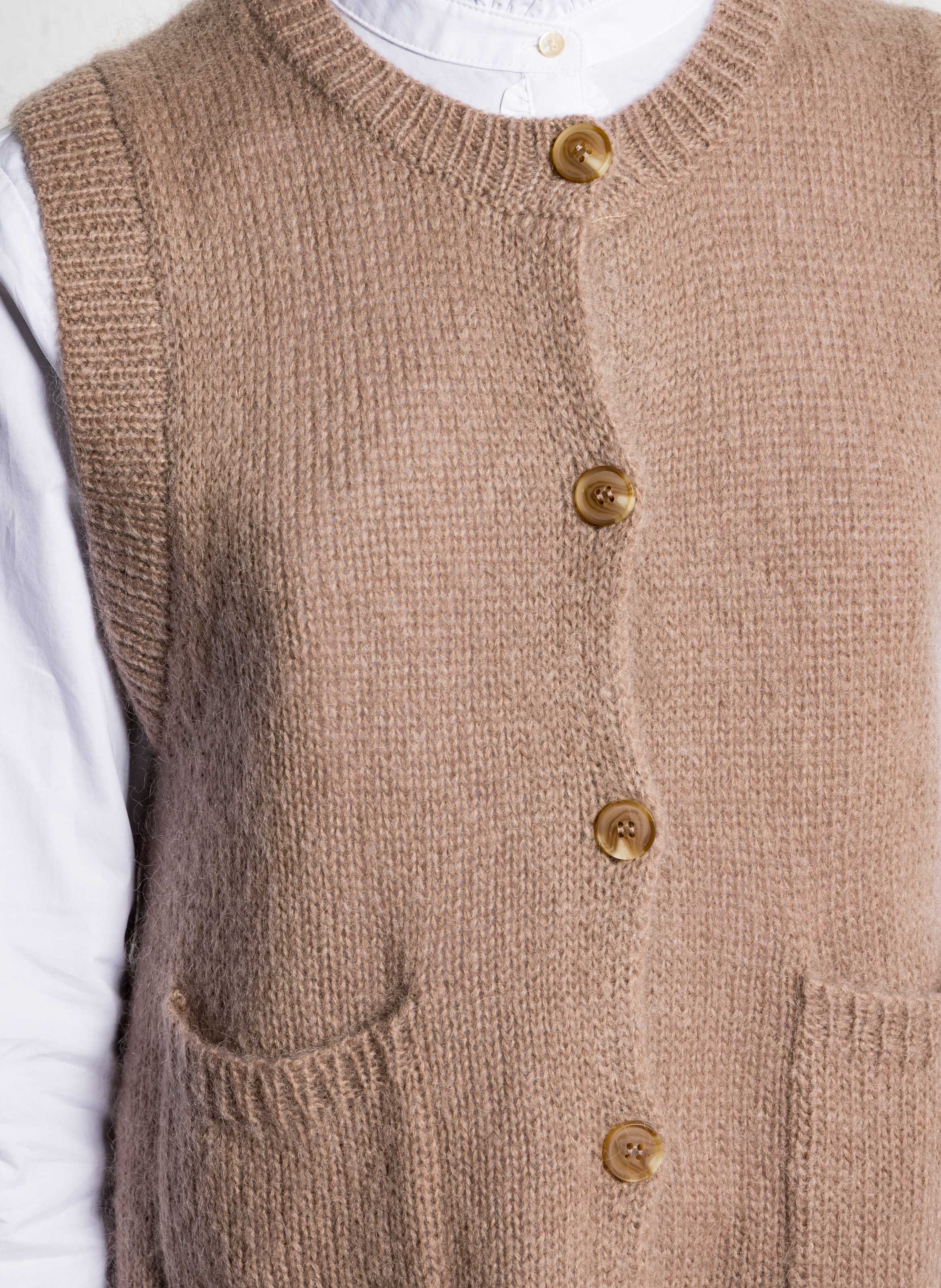 Alpaca wool sweater BELLA JONES Brown