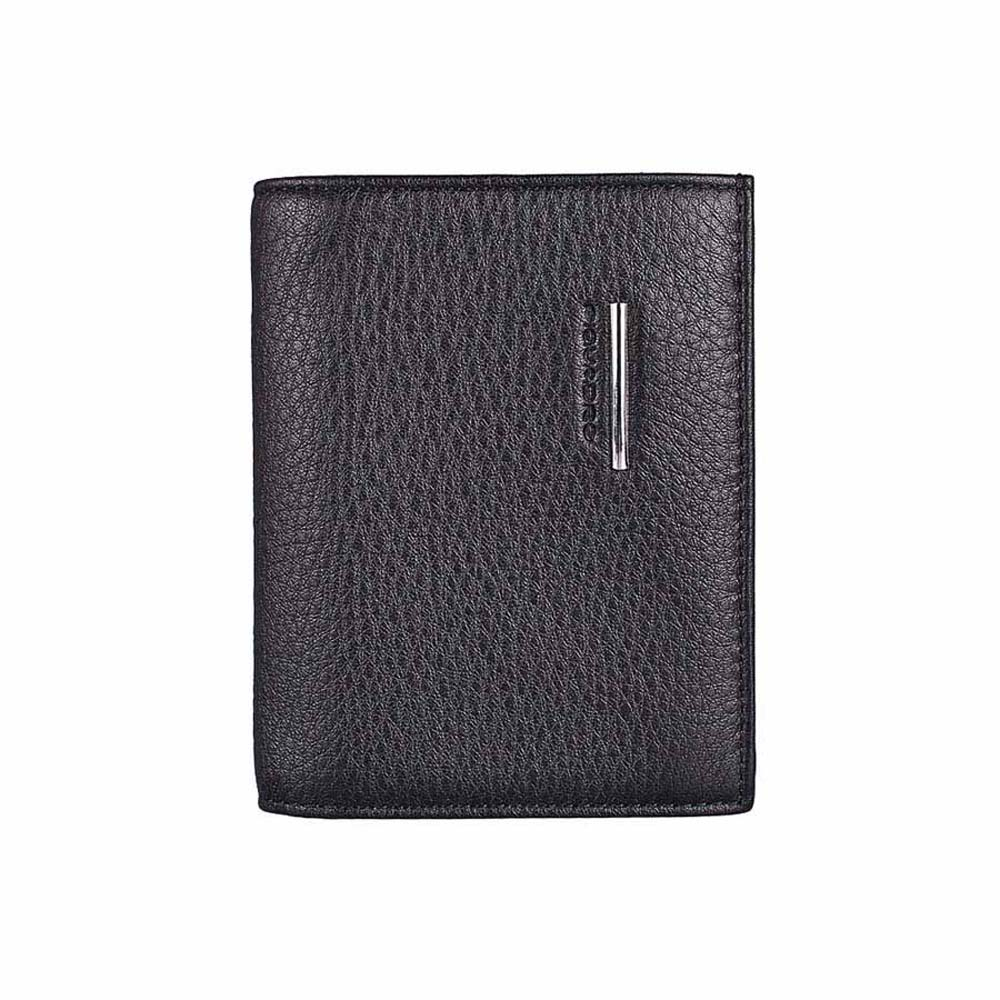 Leather passport holder PIQUADRO Black