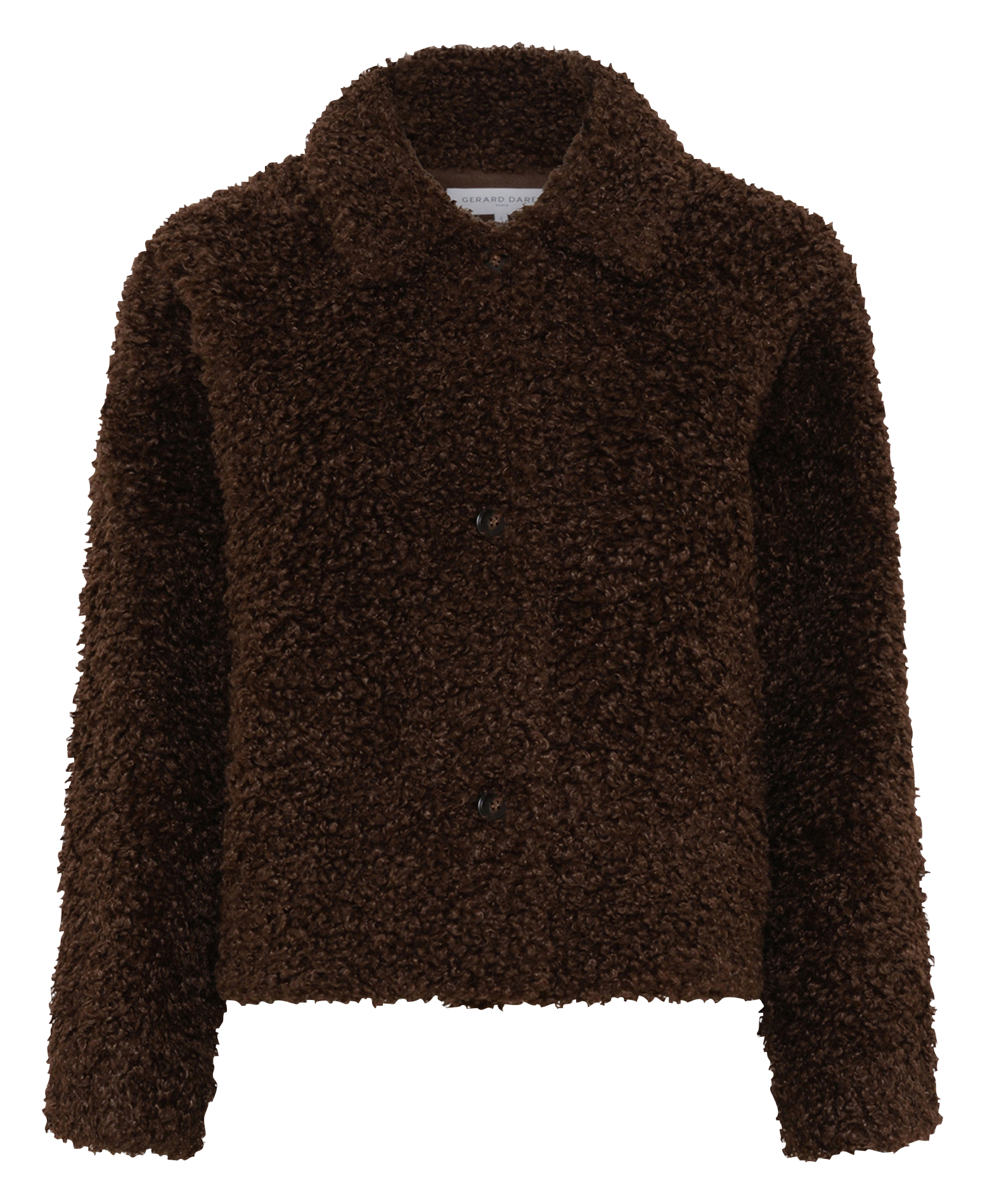 Veste droite courte col classique GERARD DAREL Marron