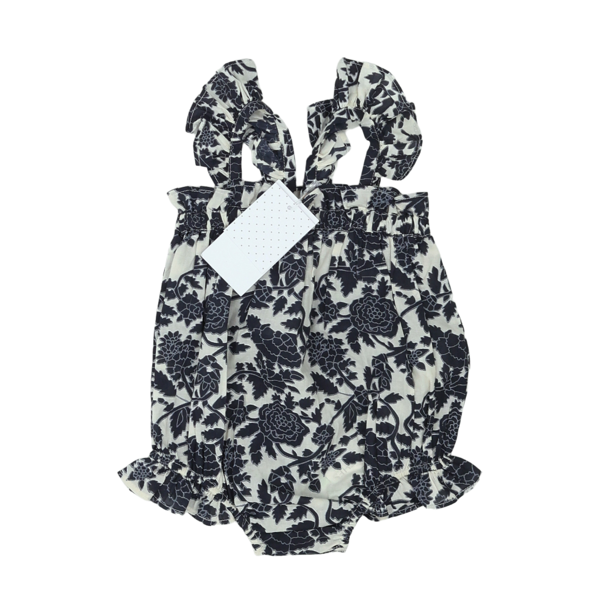 Black Baby Romper - 3 months LOUIS LOUISE - Seconde Main Black